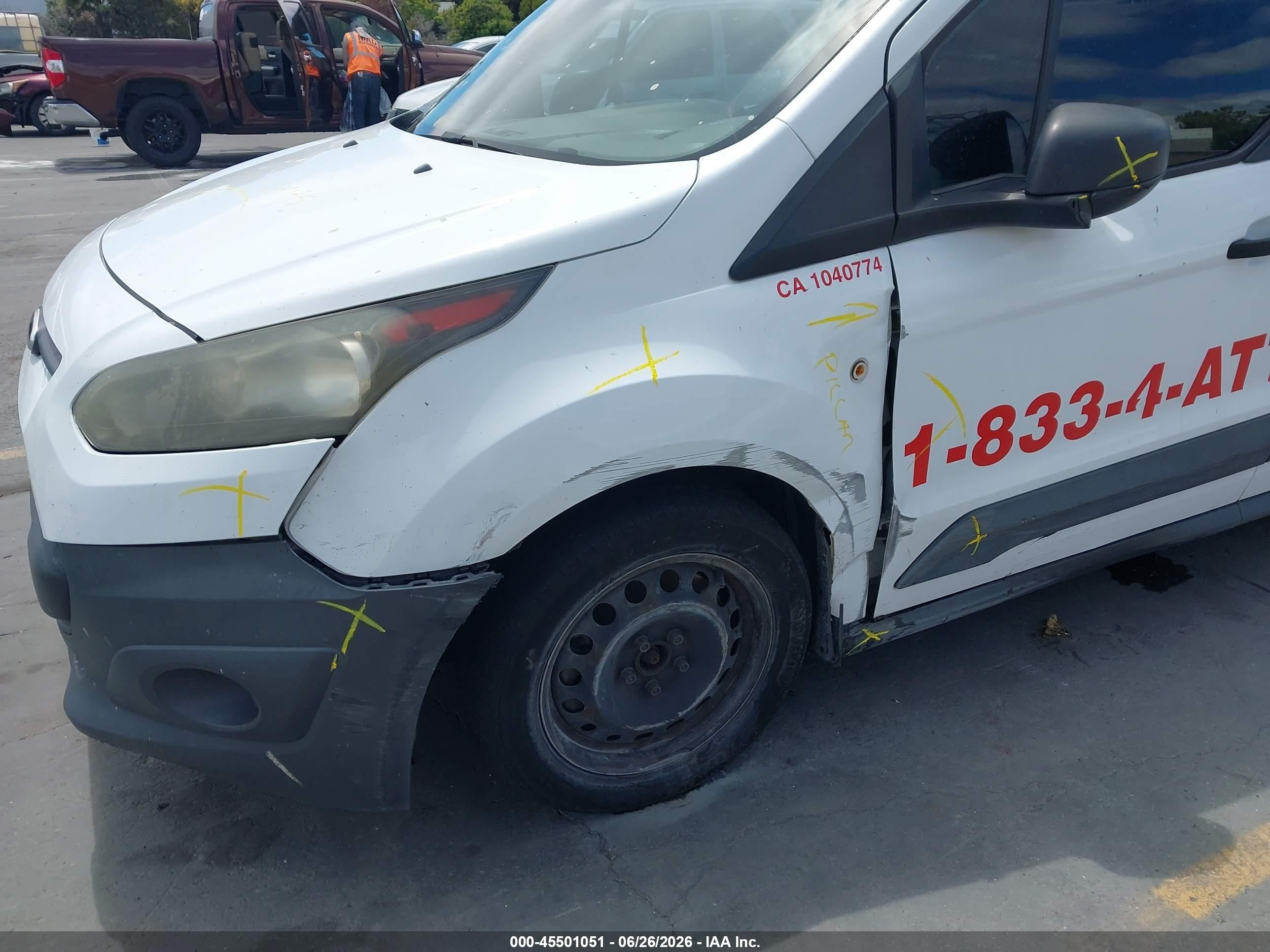2014 Ford Transit Connect Xl White vin: NM0LS6E78E1166877
