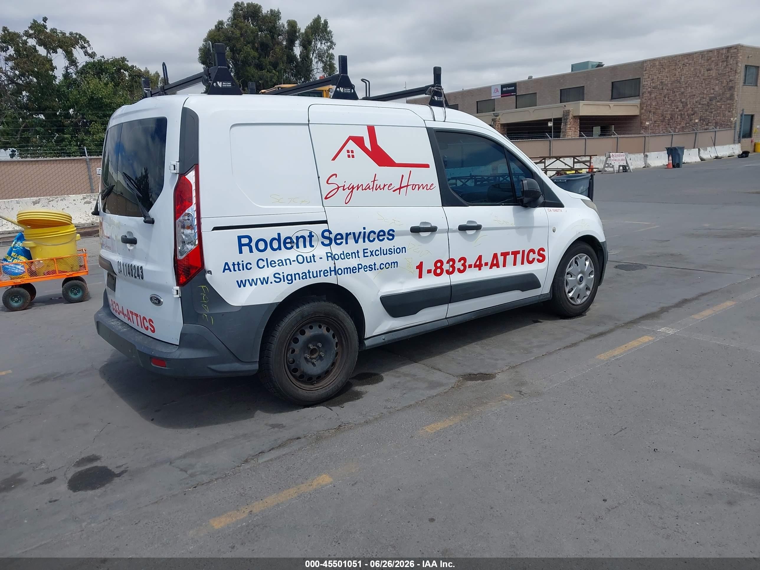 2014 Ford Transit Connect Xl White vin: NM0LS6E78E1166877