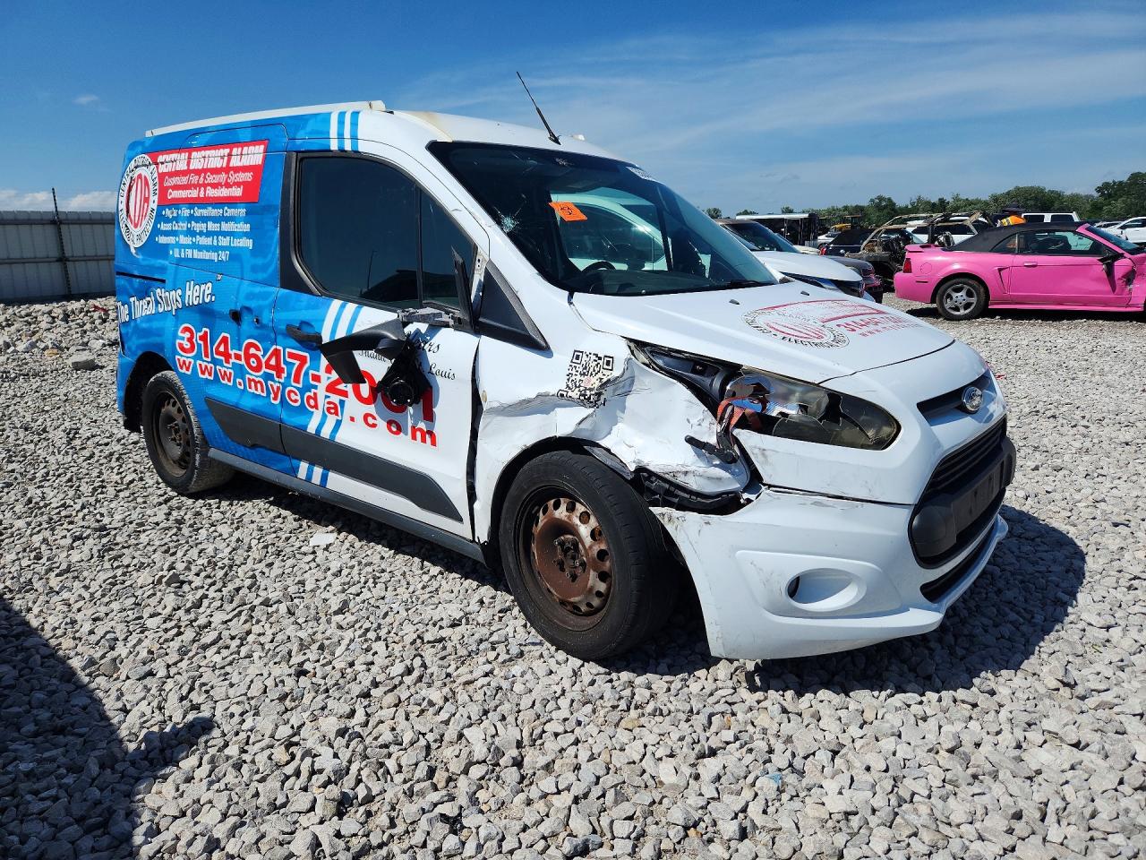 2014 Ford Transit Connect White vin: NM0LS6F77E1165976