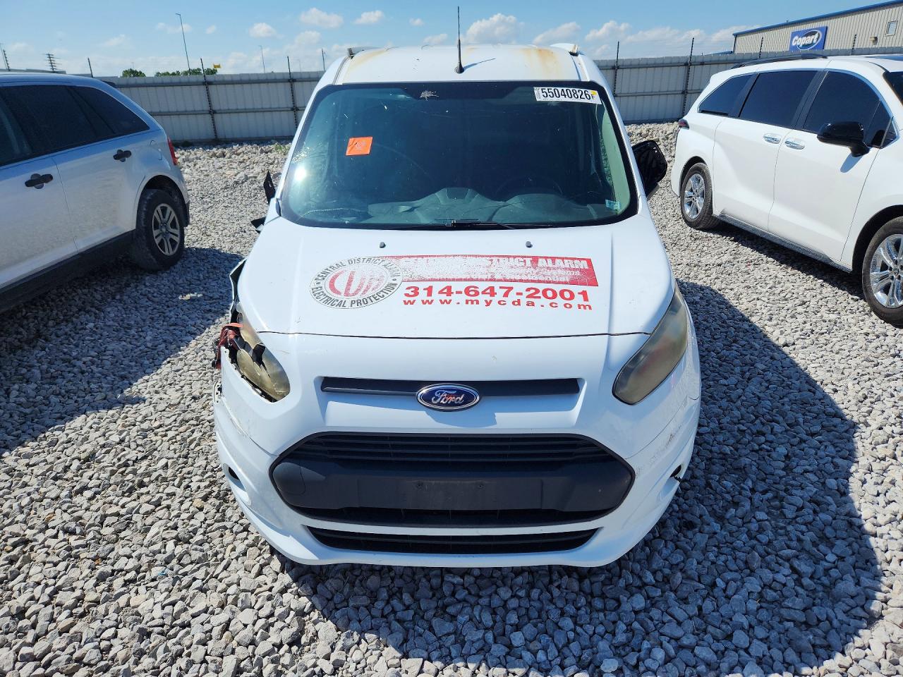 2014 Ford Transit Connect White vin: NM0LS6F77E1165976