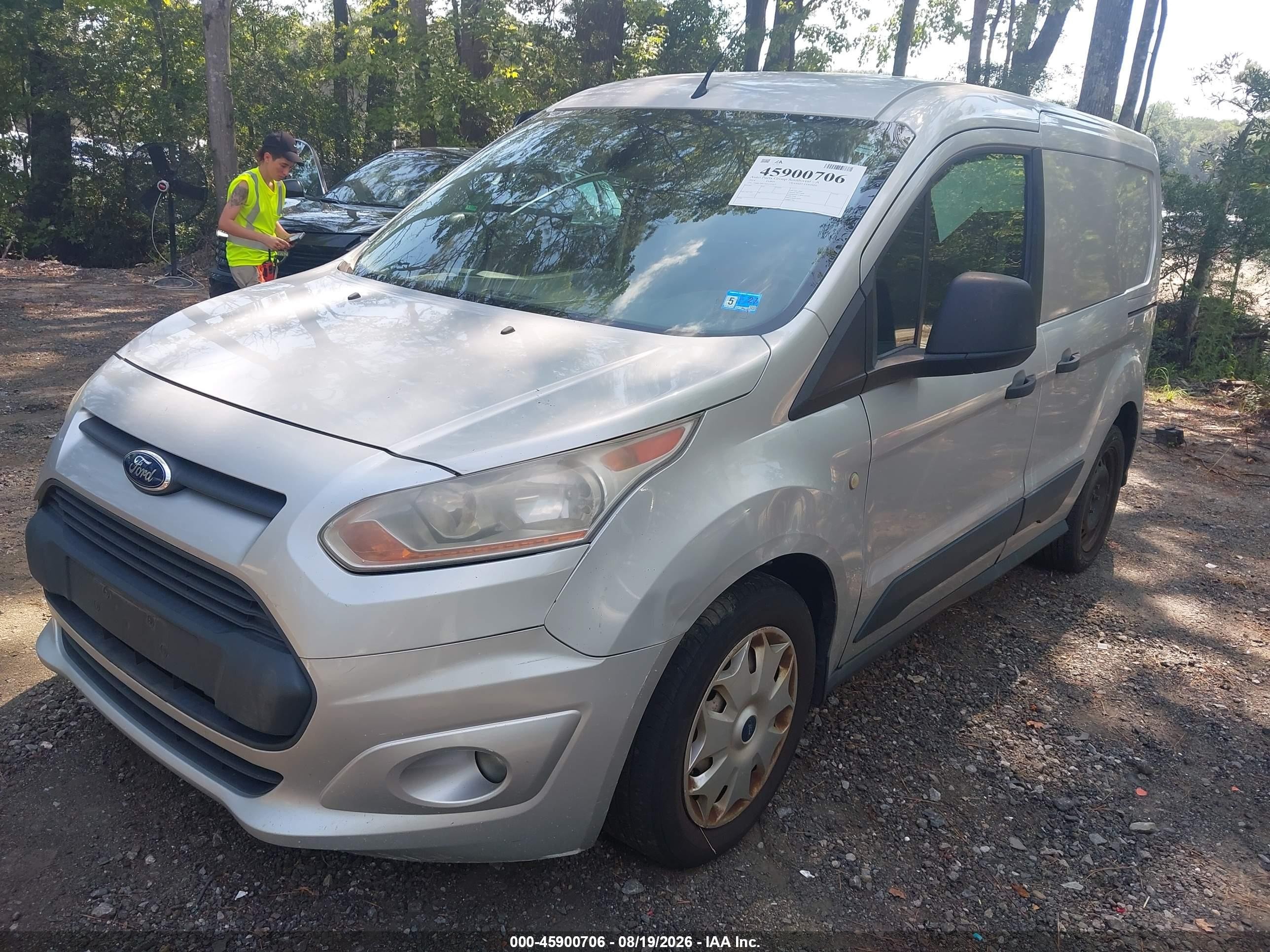 2014 Ford Transit Connect Xlt Silver vin: NM0LS6F7XE1137413