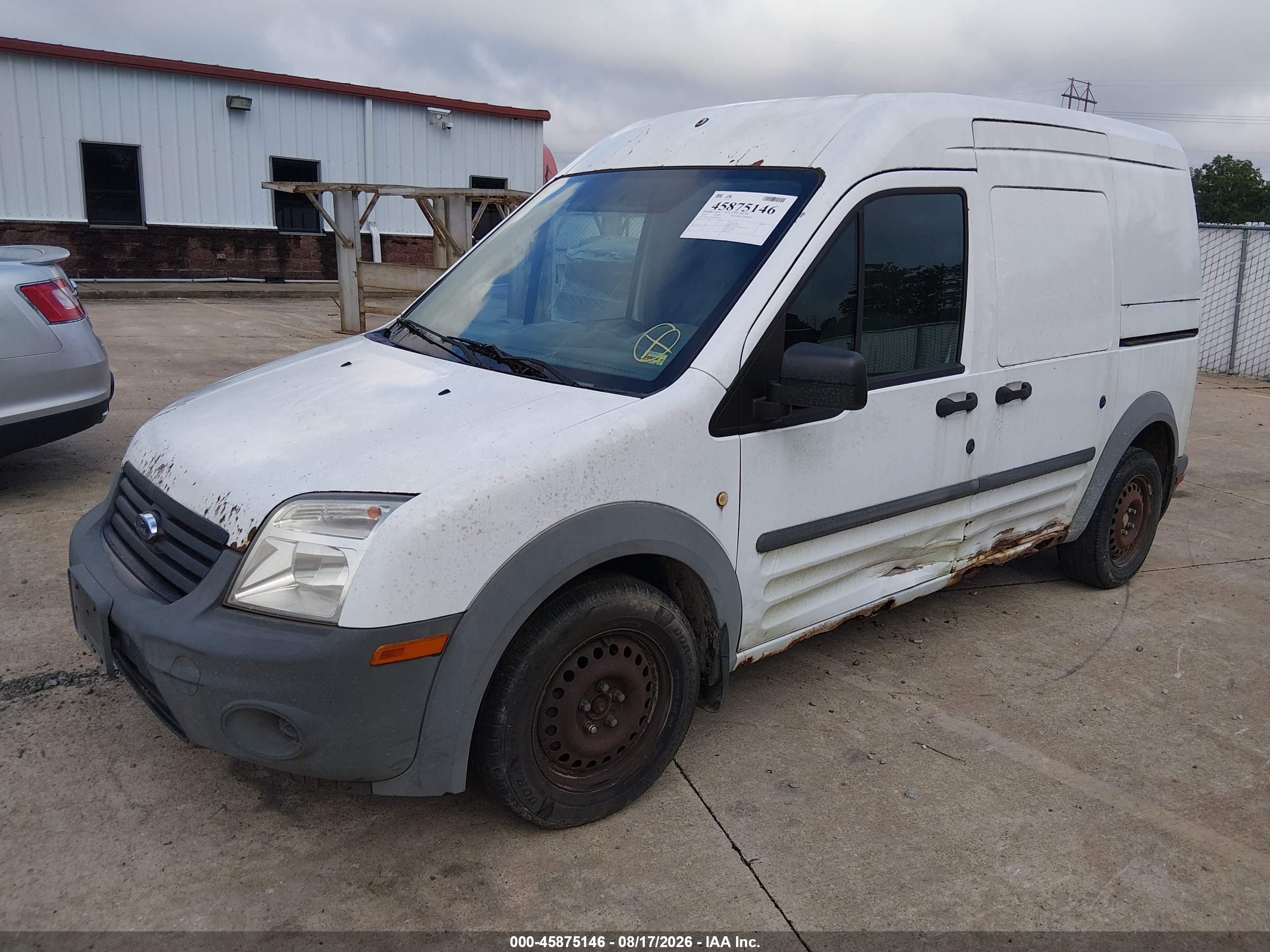 2010 Ford Transit Connect Xl White vin: NM0LS7AN0AT007666