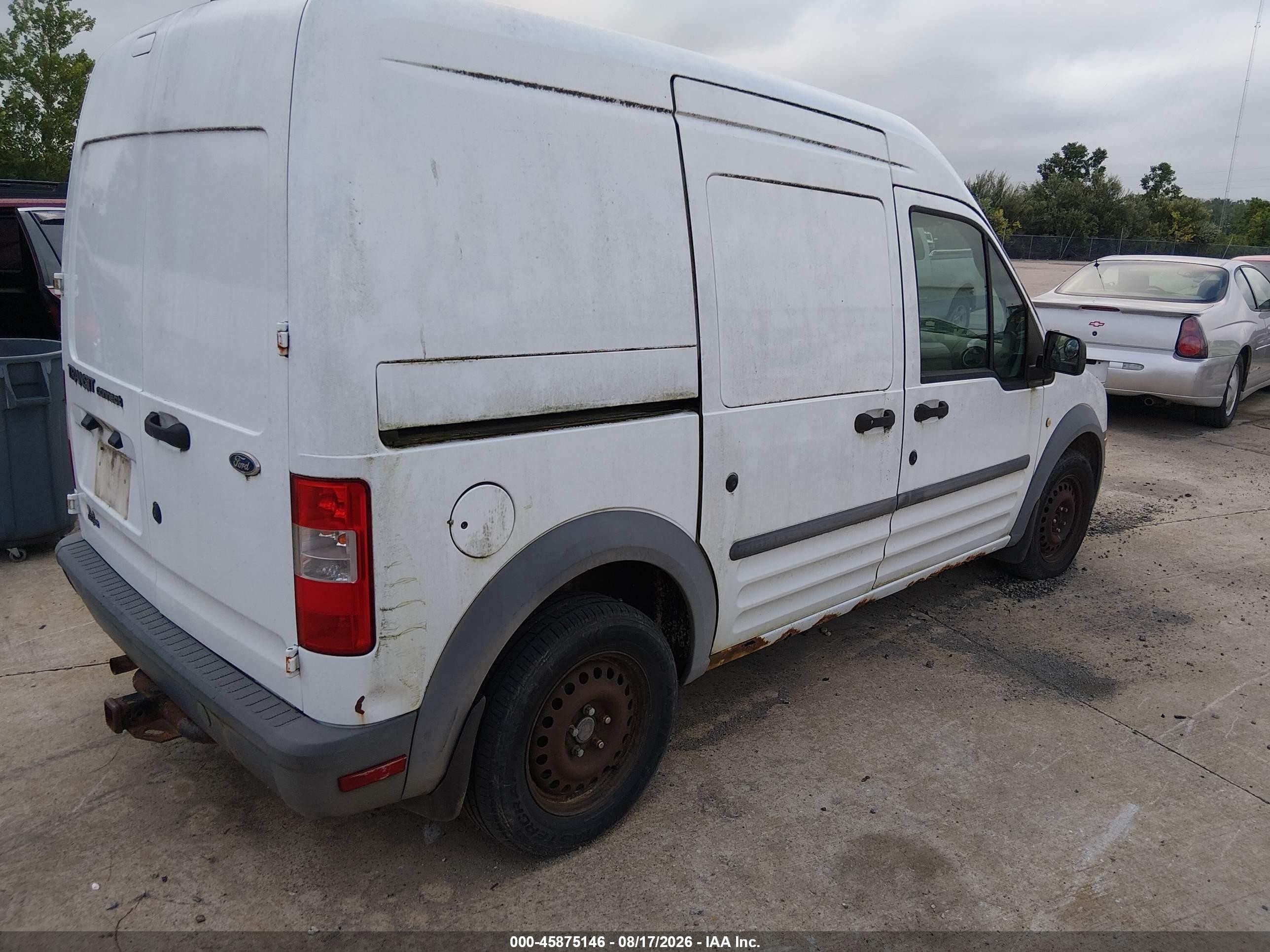 2010 Ford Transit Connect Xl White vin: NM0LS7AN0AT007666