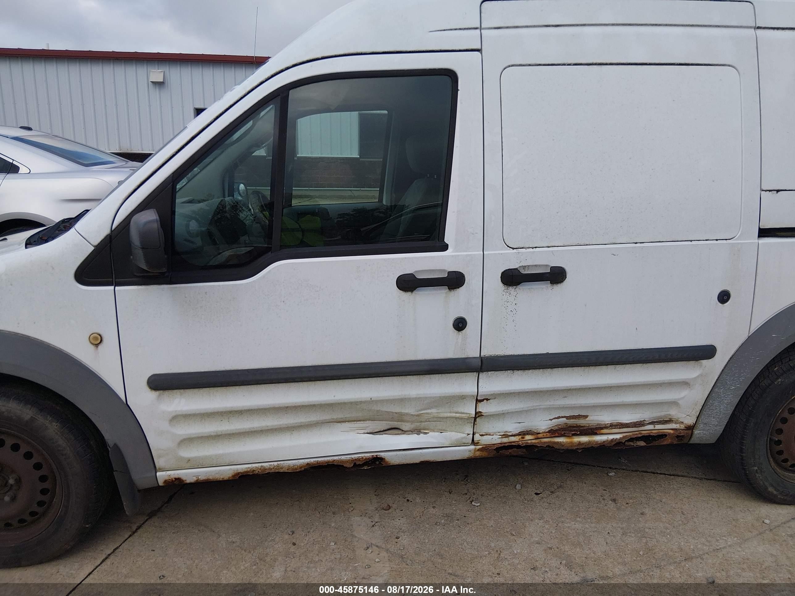 2010 Ford Transit Connect Xl White vin: NM0LS7AN0AT007666