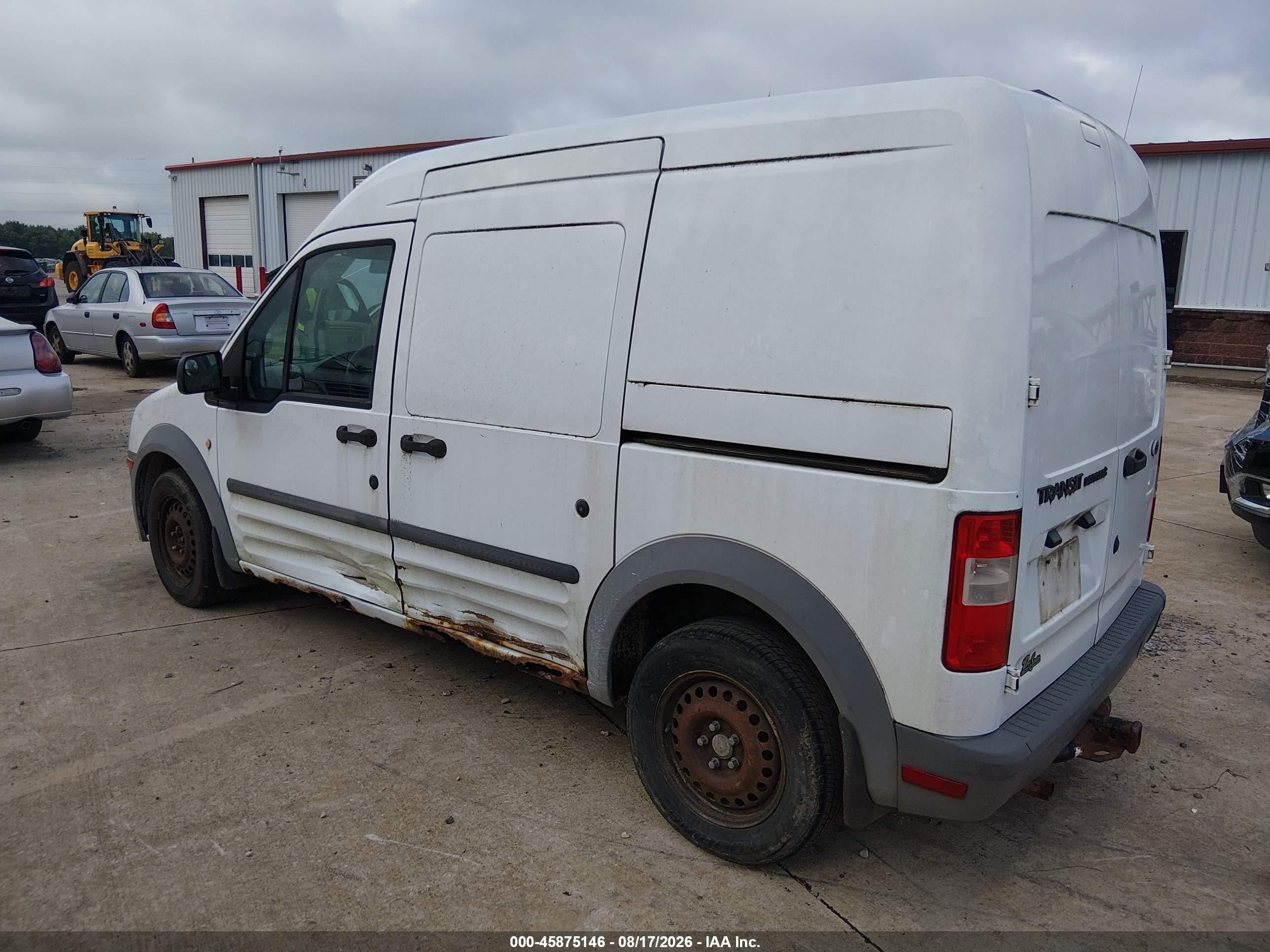 2010 Ford Transit Connect Xl White vin: NM0LS7AN0AT007666