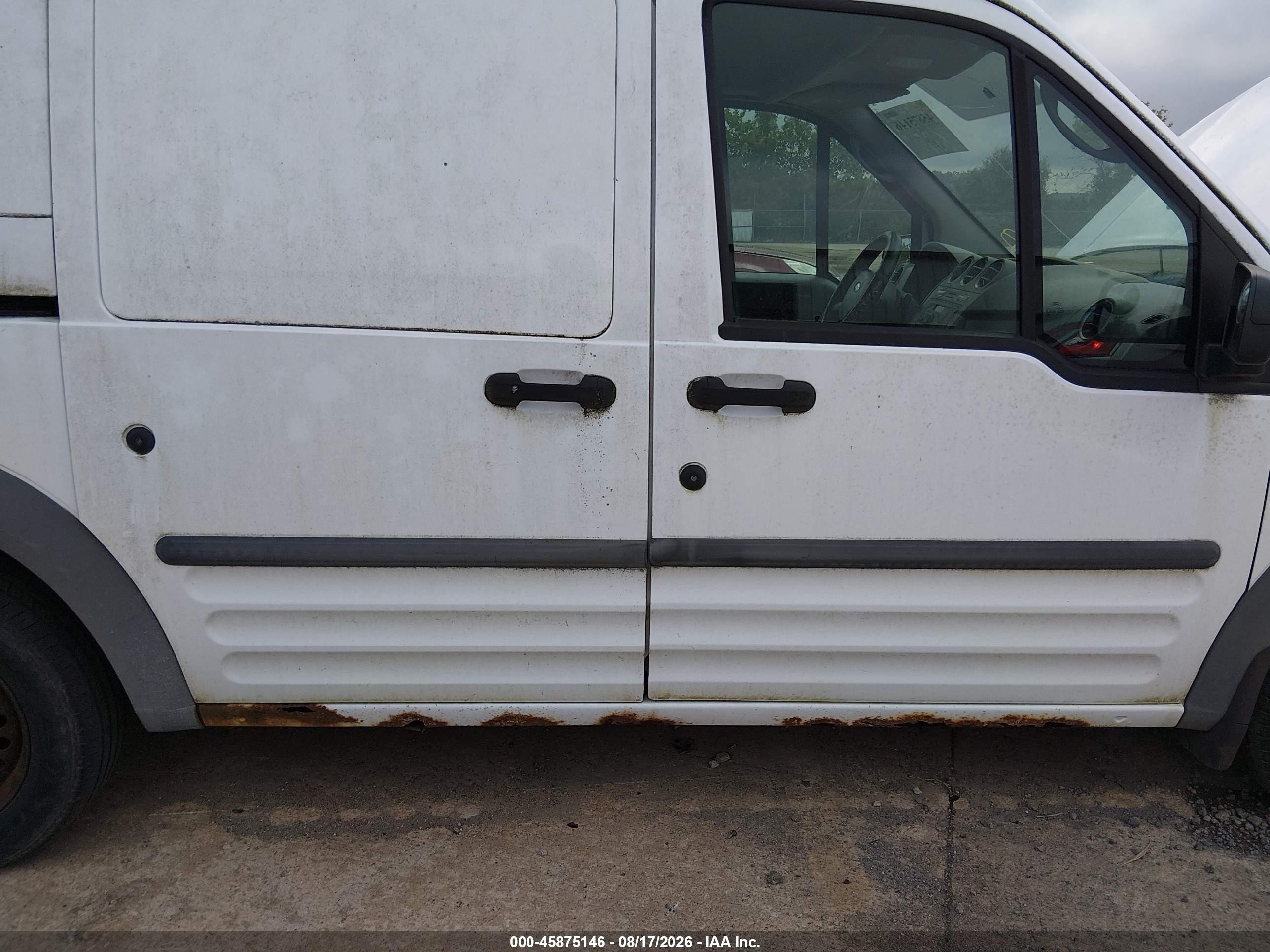 2010 Ford Transit Connect Xl White vin: NM0LS7AN0AT007666