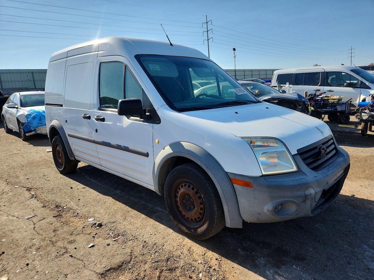 2013 Ford Transit Connect Xl White vin: NM0LS7AN0DT171293