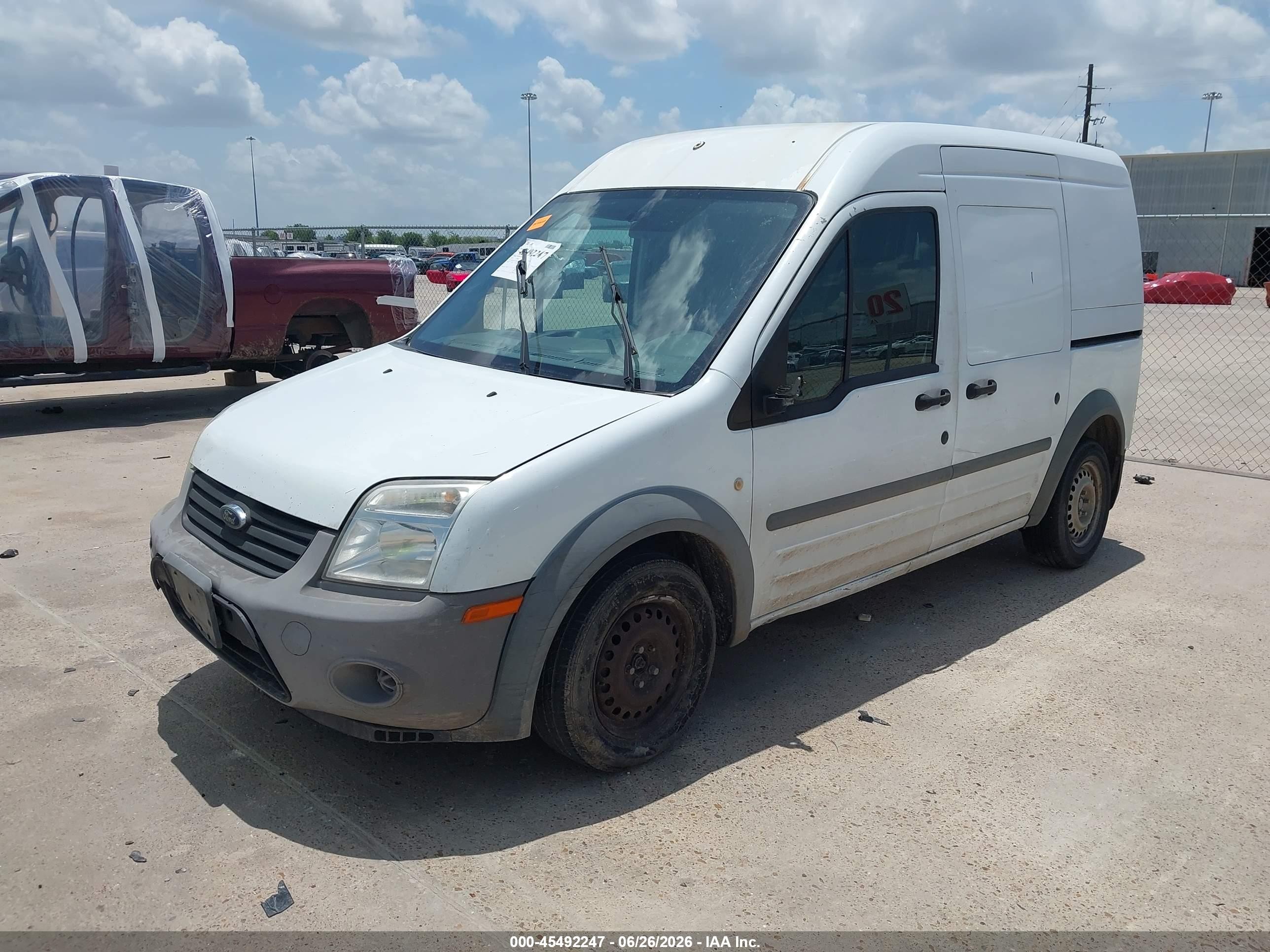 2010 Ford Transit Connect Xl White vin: NM0LS7AN2AT006468