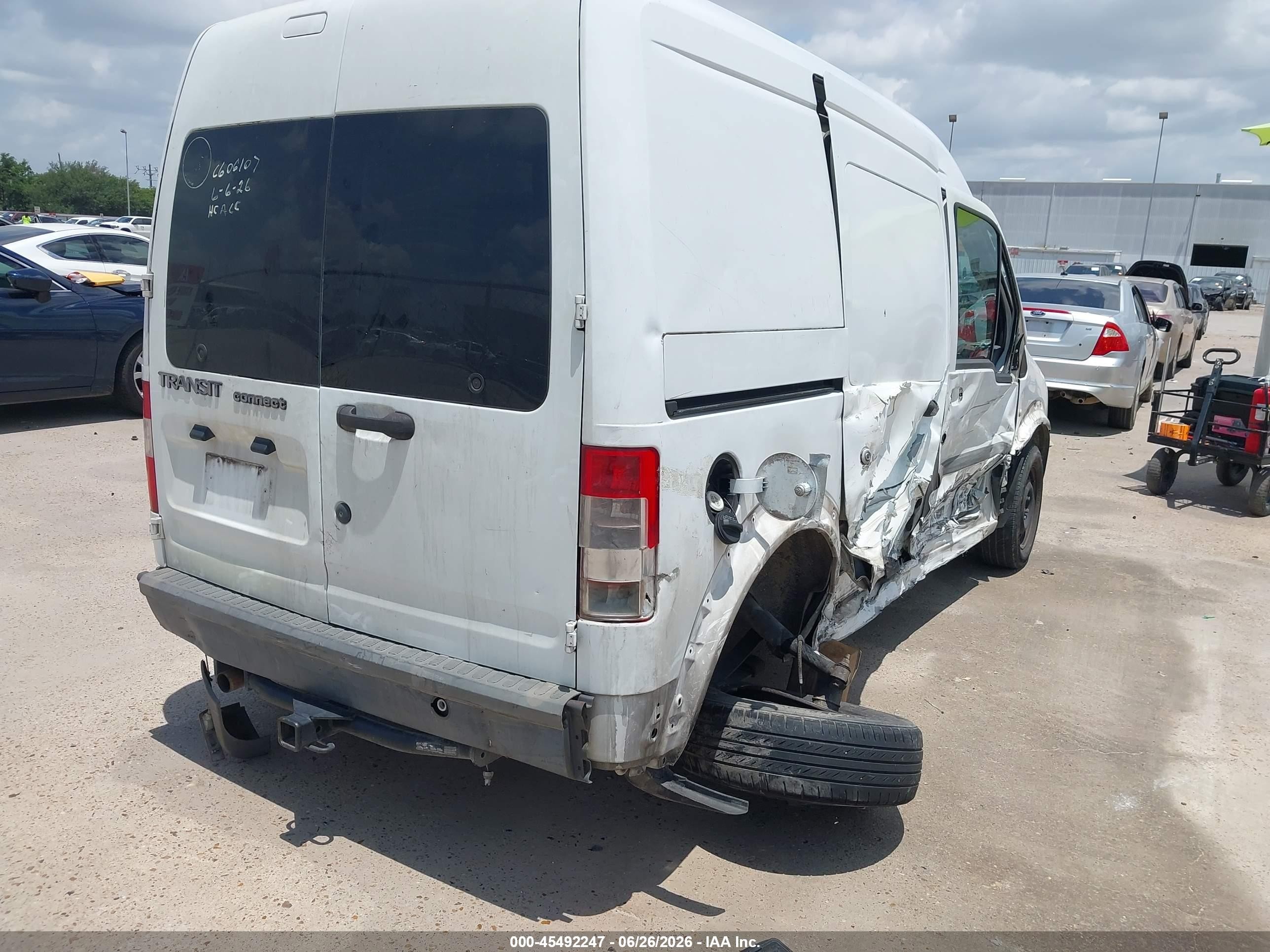 2010 Ford Transit Connect Xl White vin: NM0LS7AN2AT006468