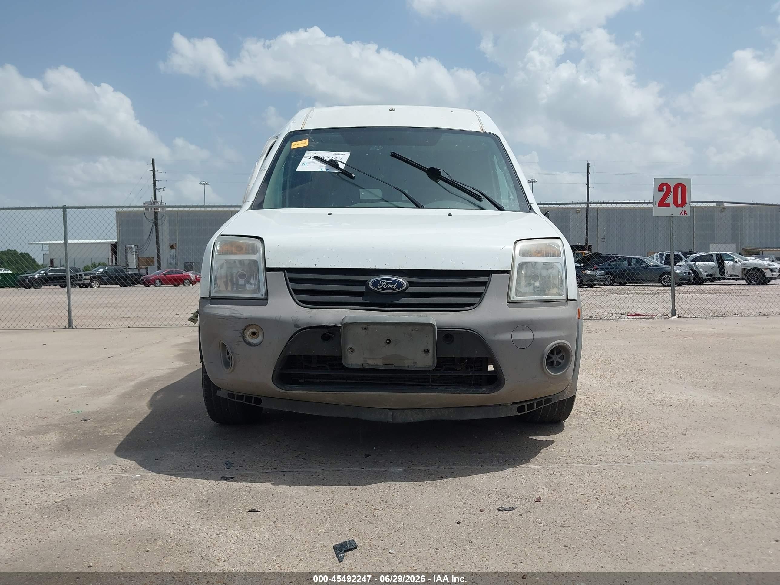 2010 Ford Transit Connect Xl White vin: NM0LS7AN2AT006468