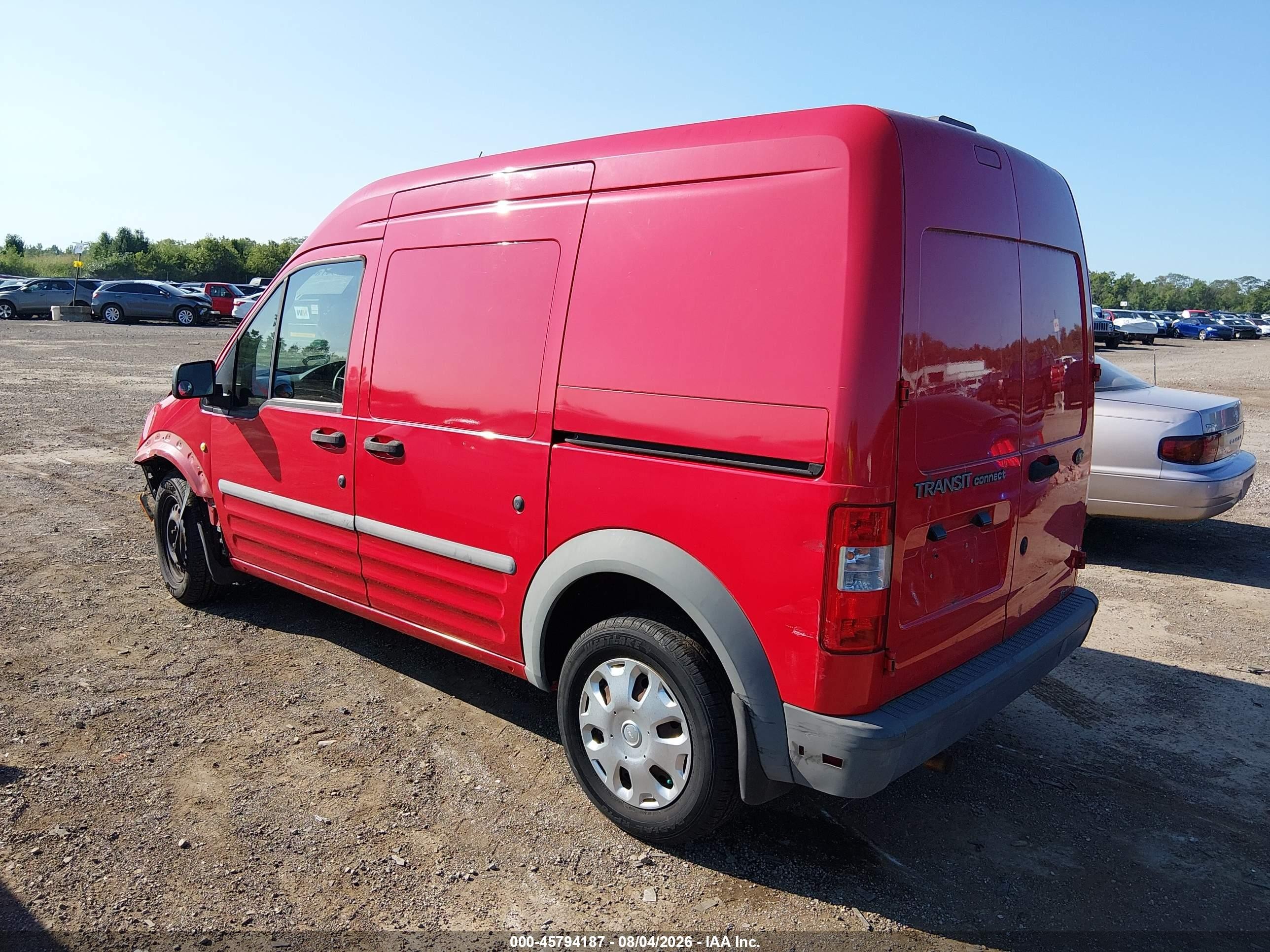 2010 Ford Transit Connect Xl Red vin: NM0LS7AN2AT021181