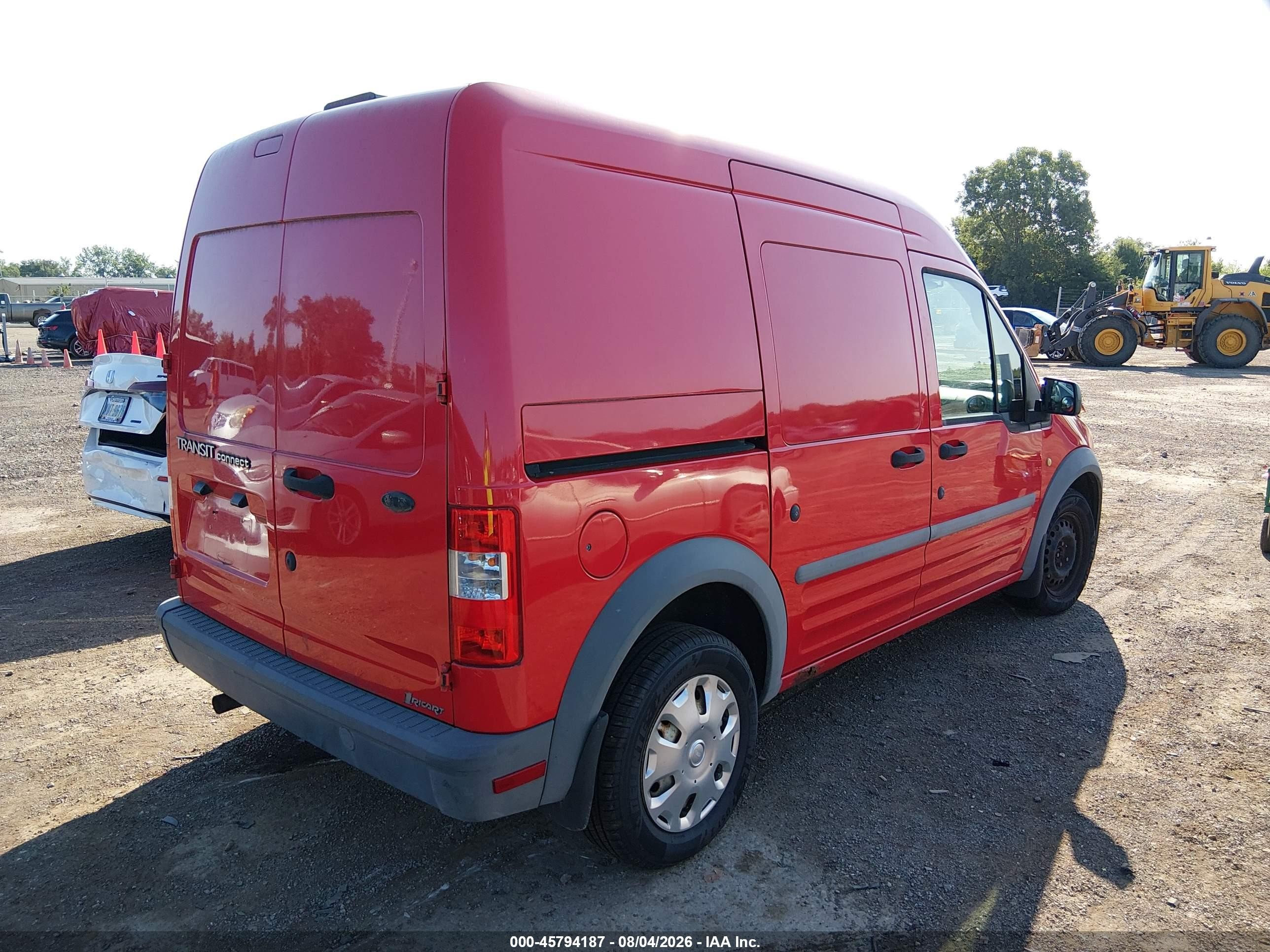2010 Ford Transit Connect Xl Red vin: NM0LS7AN2AT021181