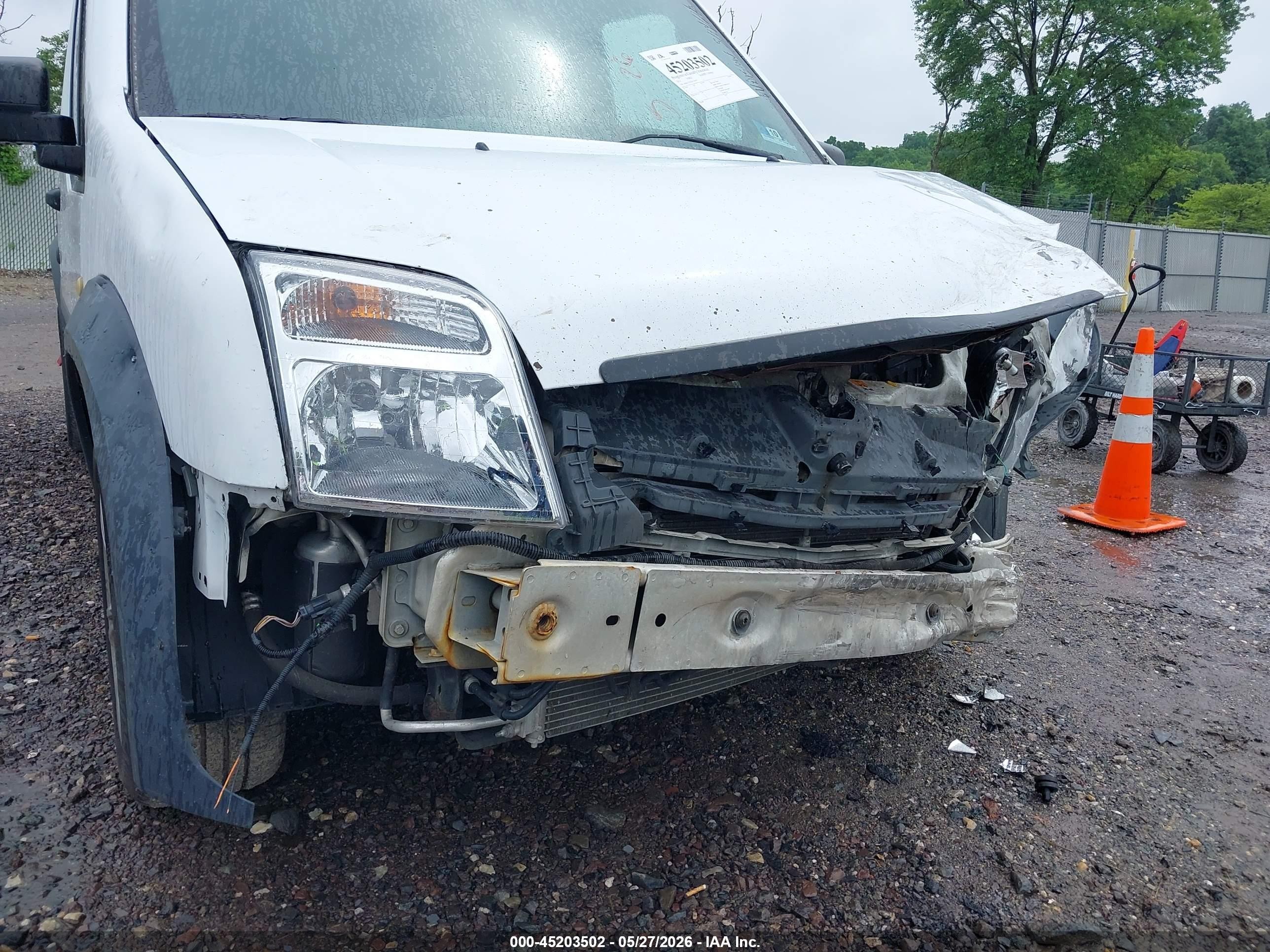 2013 Ford Transit Connect Xl White vin: NM0LS7AN2DT168105