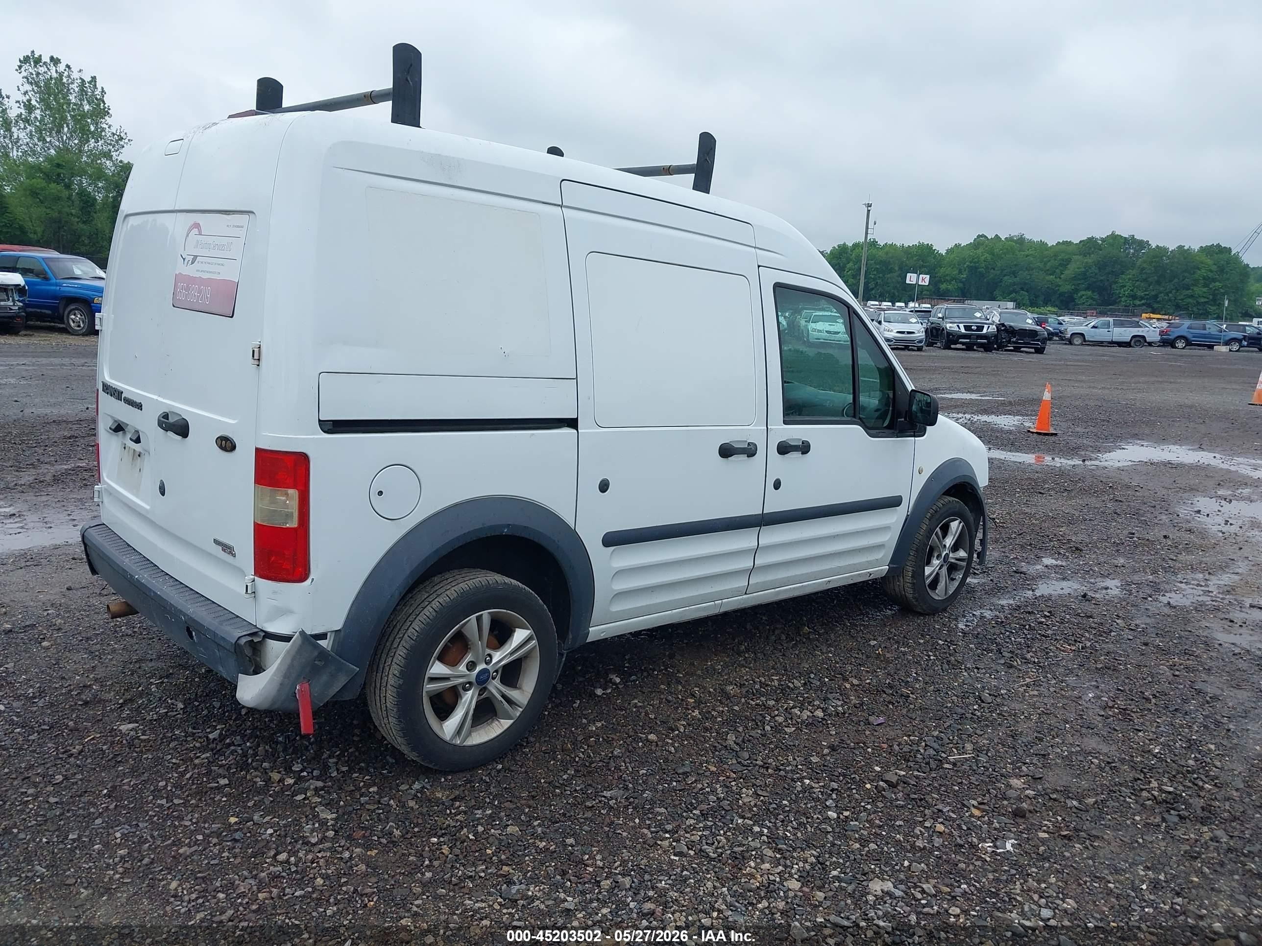 2013 Ford Transit Connect Xl White vin: NM0LS7AN2DT168105