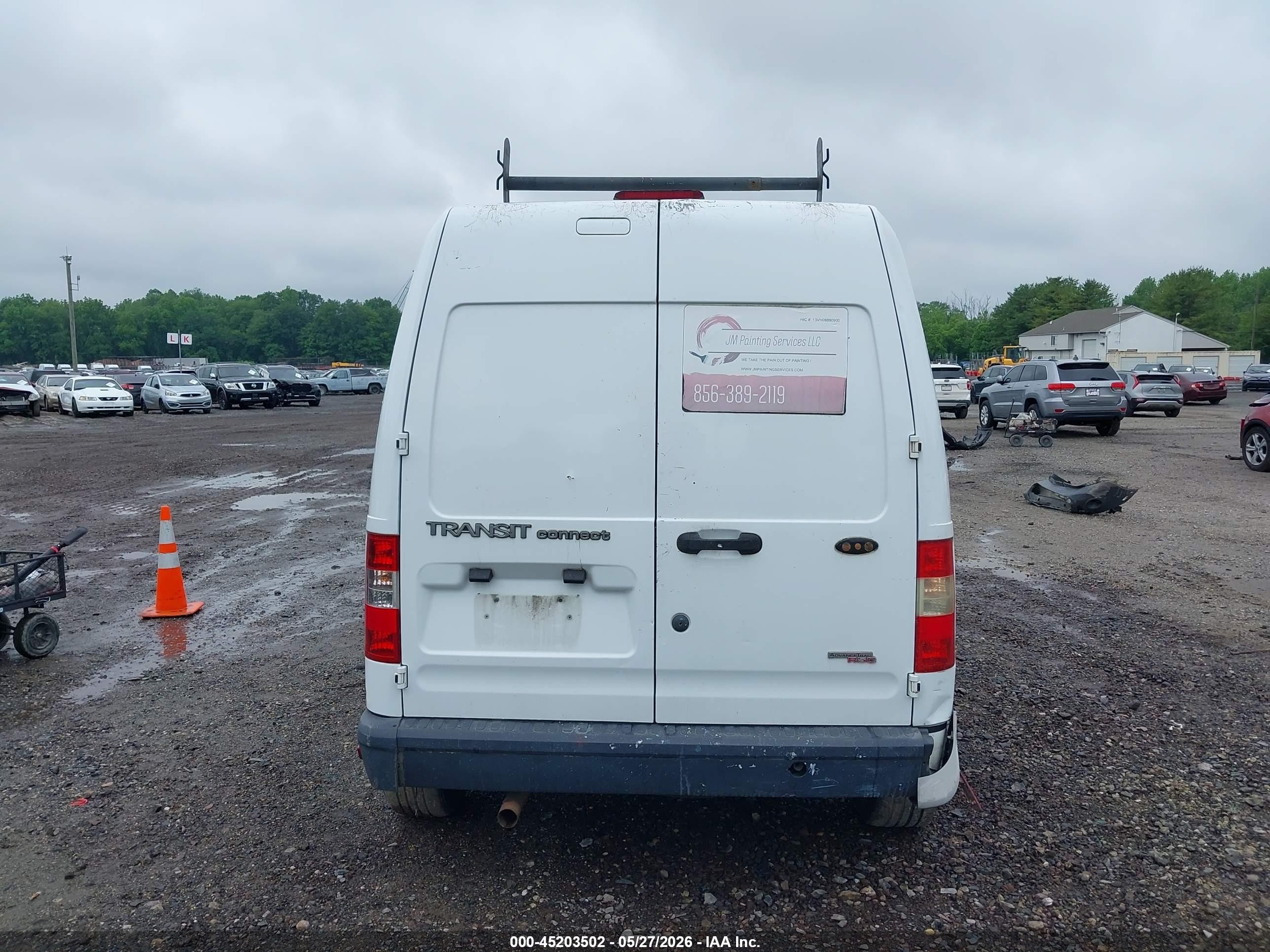 2013 Ford Transit Connect Xl White vin: NM0LS7AN2DT168105