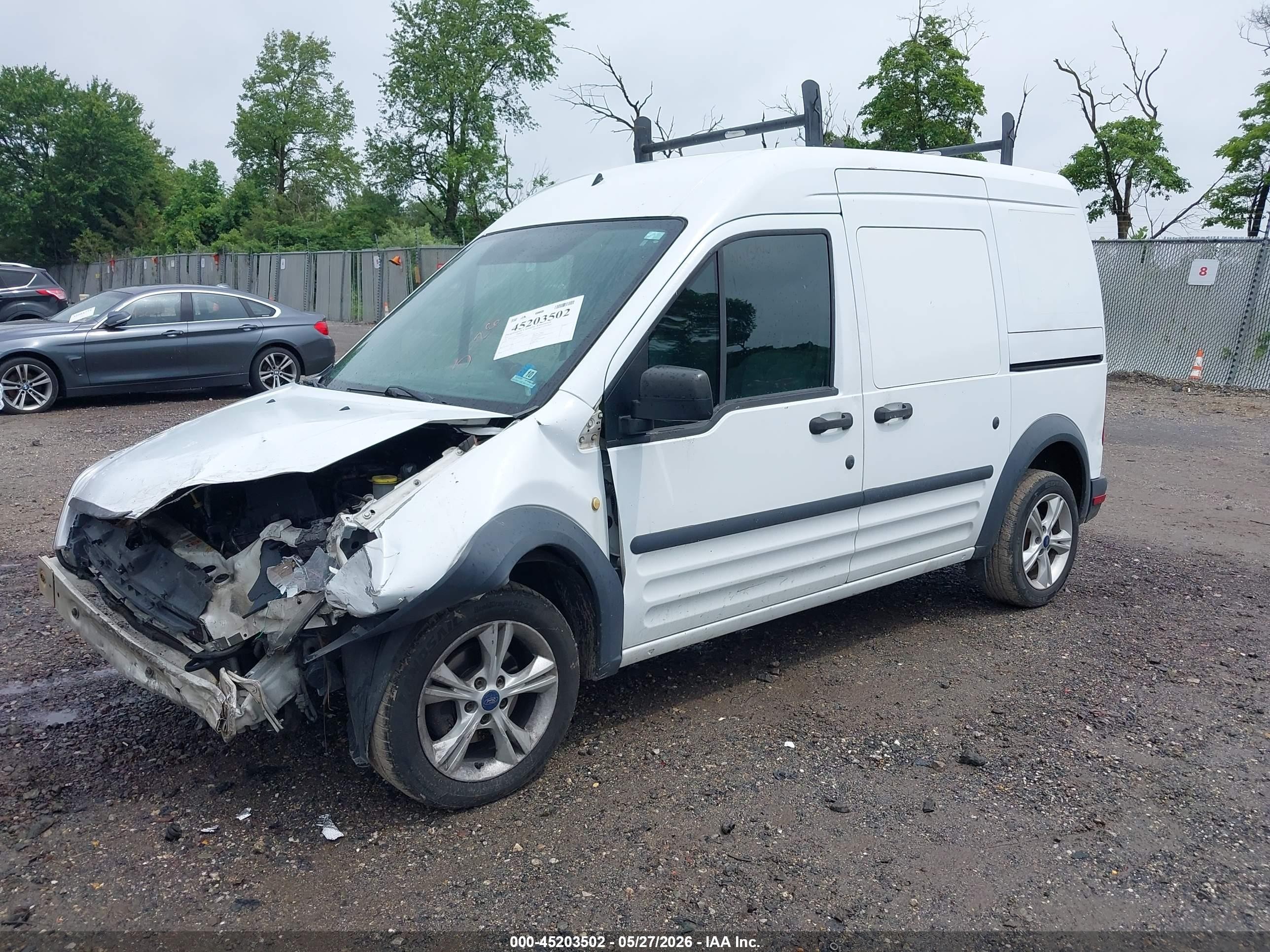 2013 Ford Transit Connect Xl White vin: NM0LS7AN2DT168105