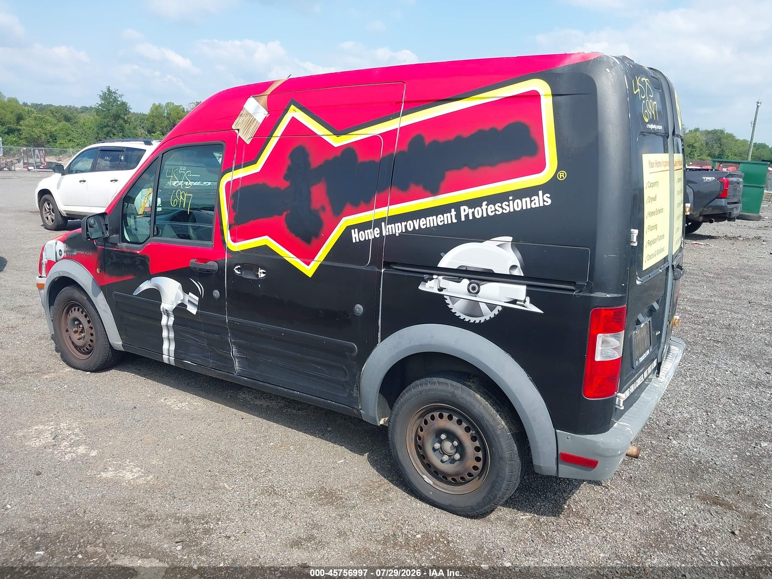 2010 Ford Transit Connect Xl Red vin: NM0LS7AN4AT020792
