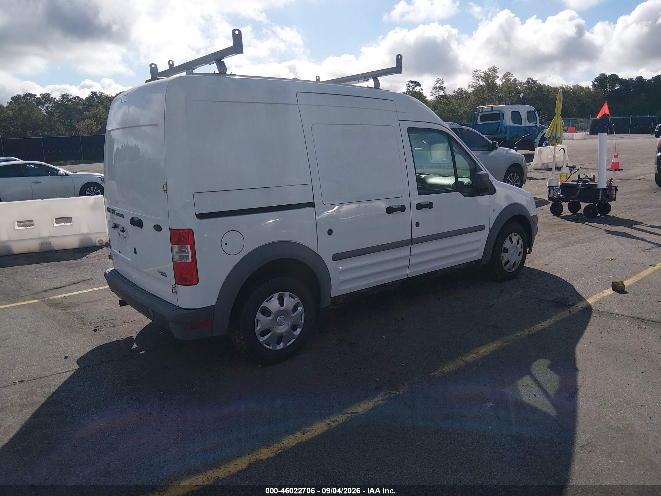 2011 Ford Transit Connect Xl White vin: NM0LS7AN4BT066303