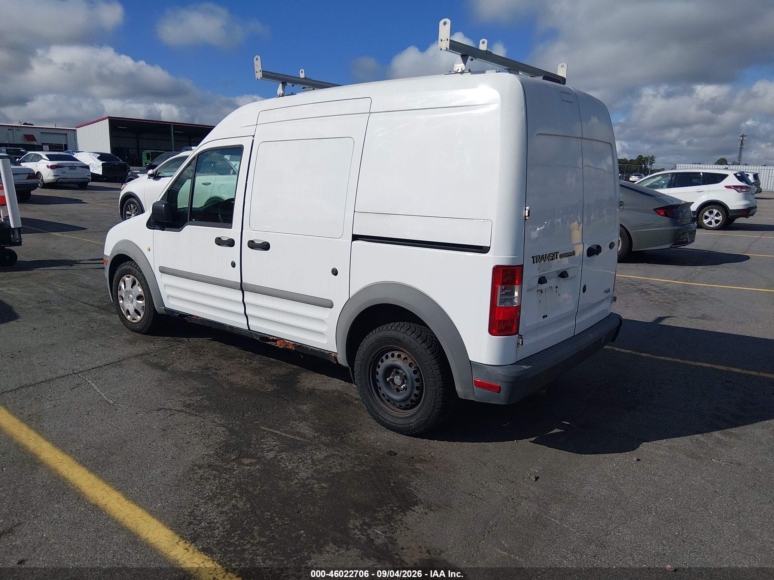 2011 Ford Transit Connect Xl White vin: NM0LS7AN4BT066303