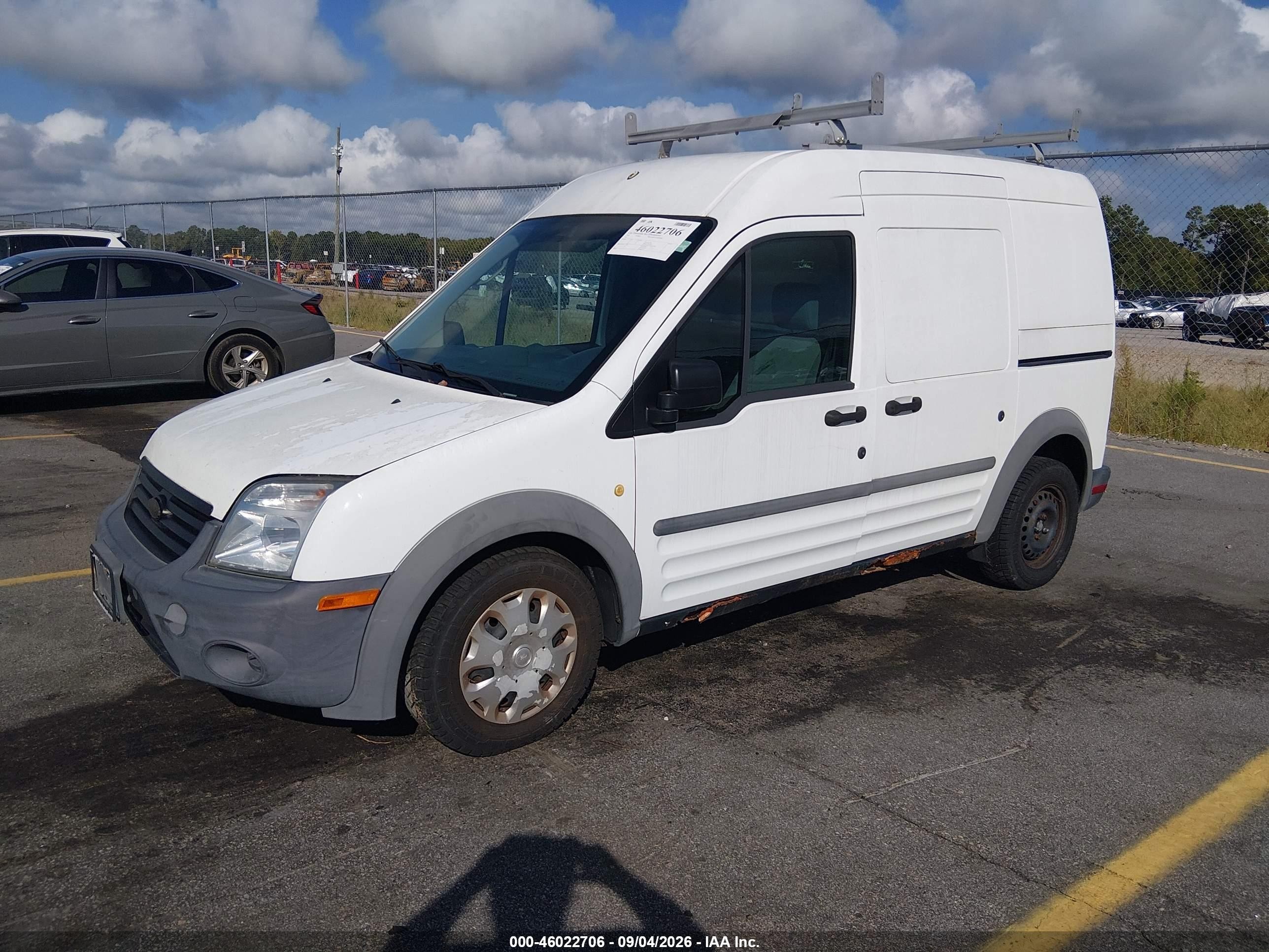 2011 Ford Transit Connect Xl White vin: NM0LS7AN4BT066303