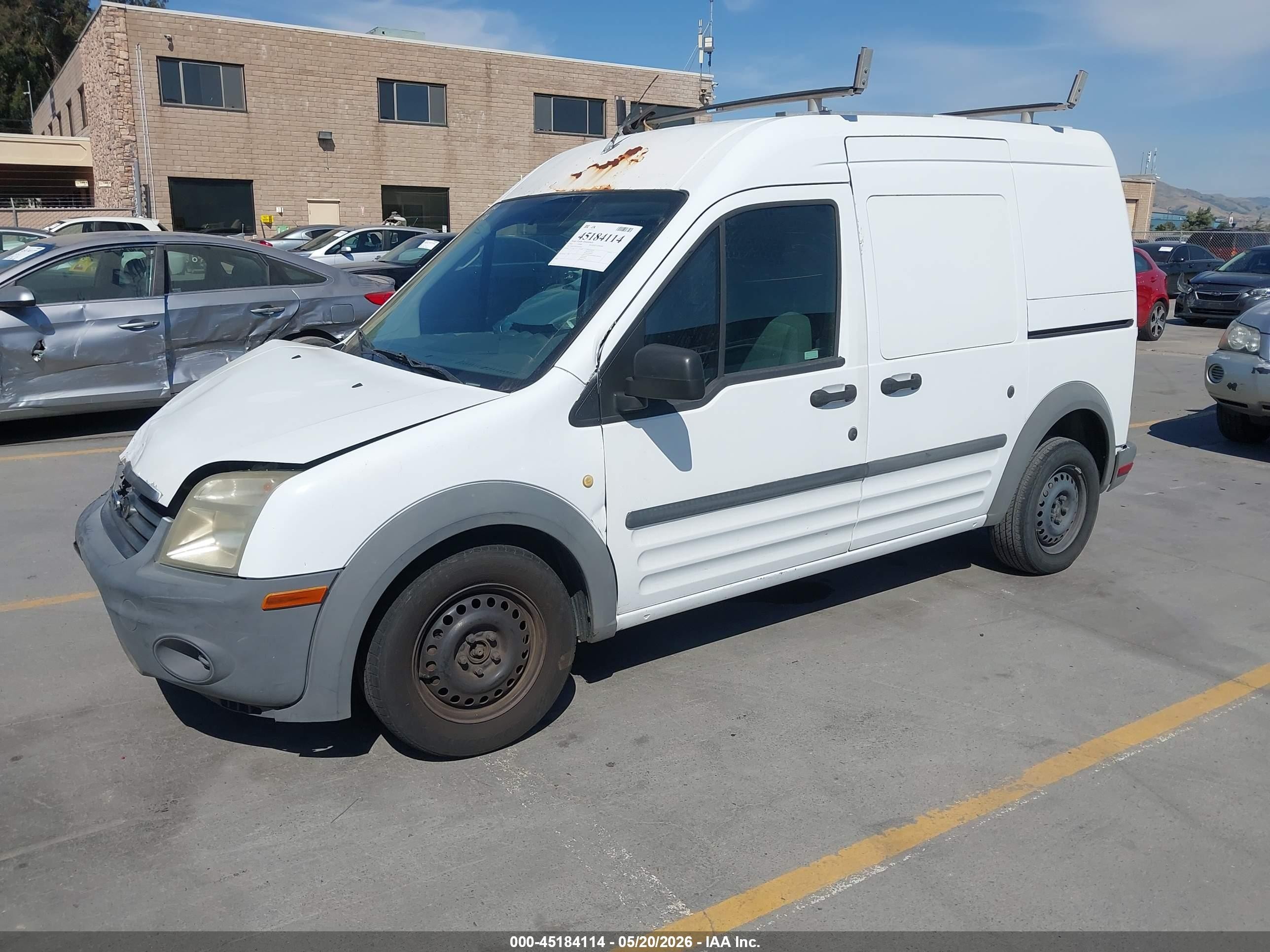 2010 Ford Transit Connect Xl White vin: NM0LS7AN5AT020056