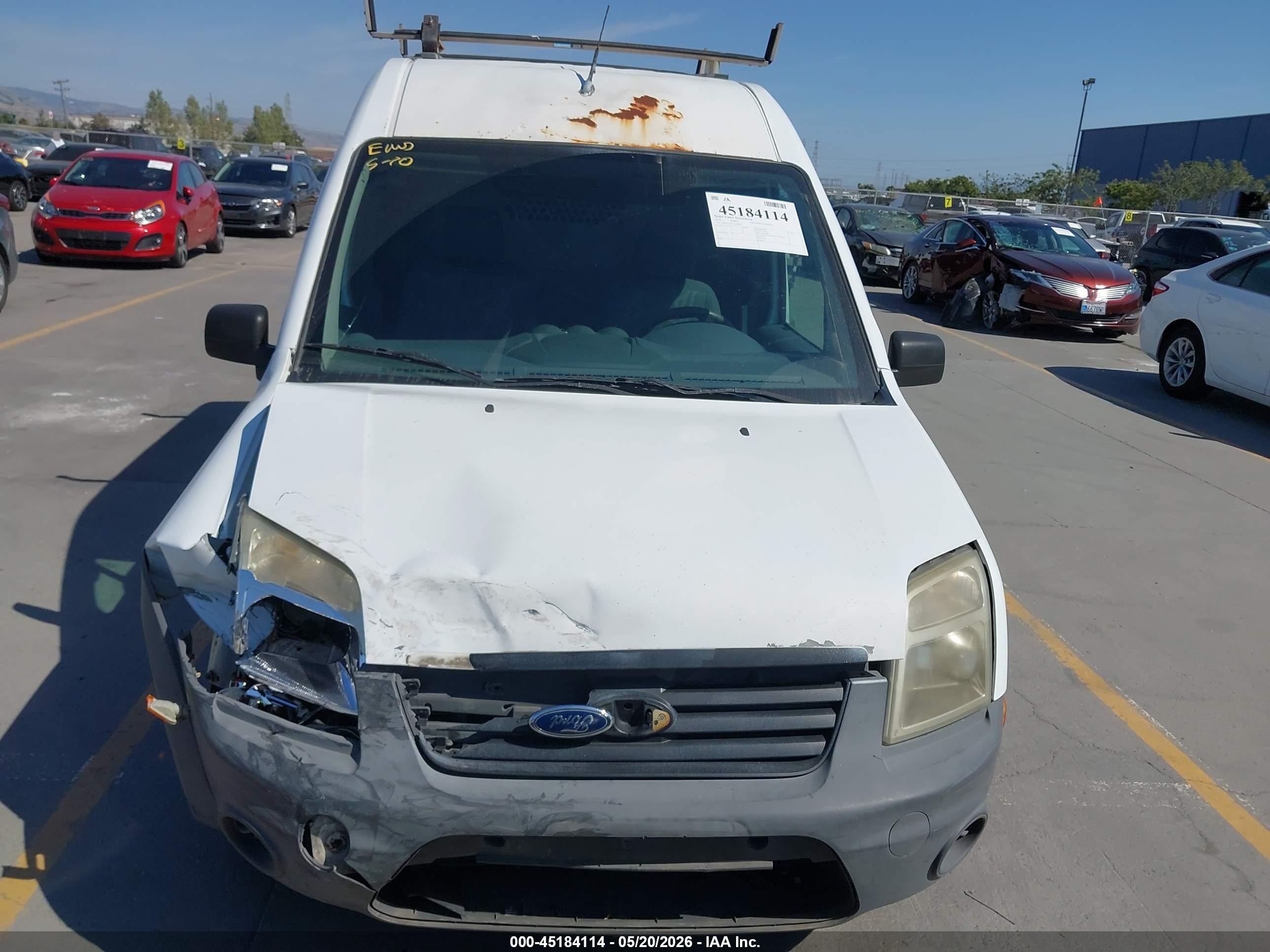 2010 Ford Transit Connect Xl White vin: NM0LS7AN5AT020056