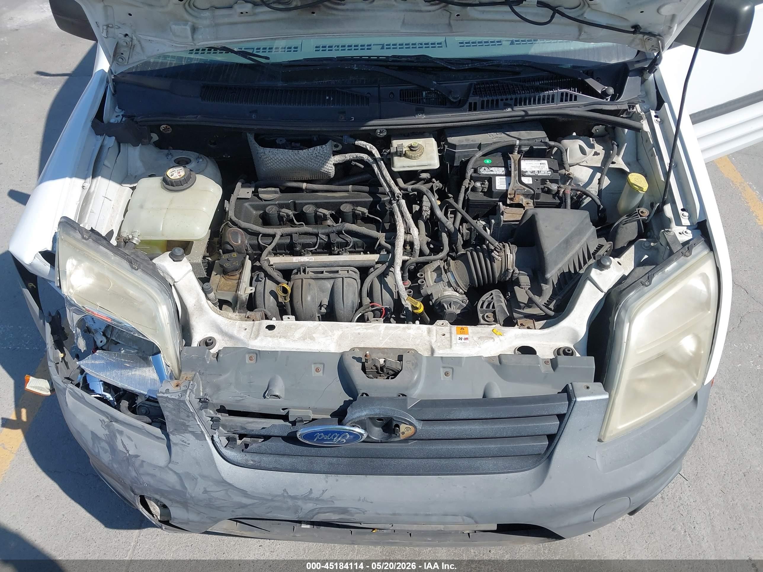 2010 Ford Transit Connect Xl White vin: NM0LS7AN5AT020056