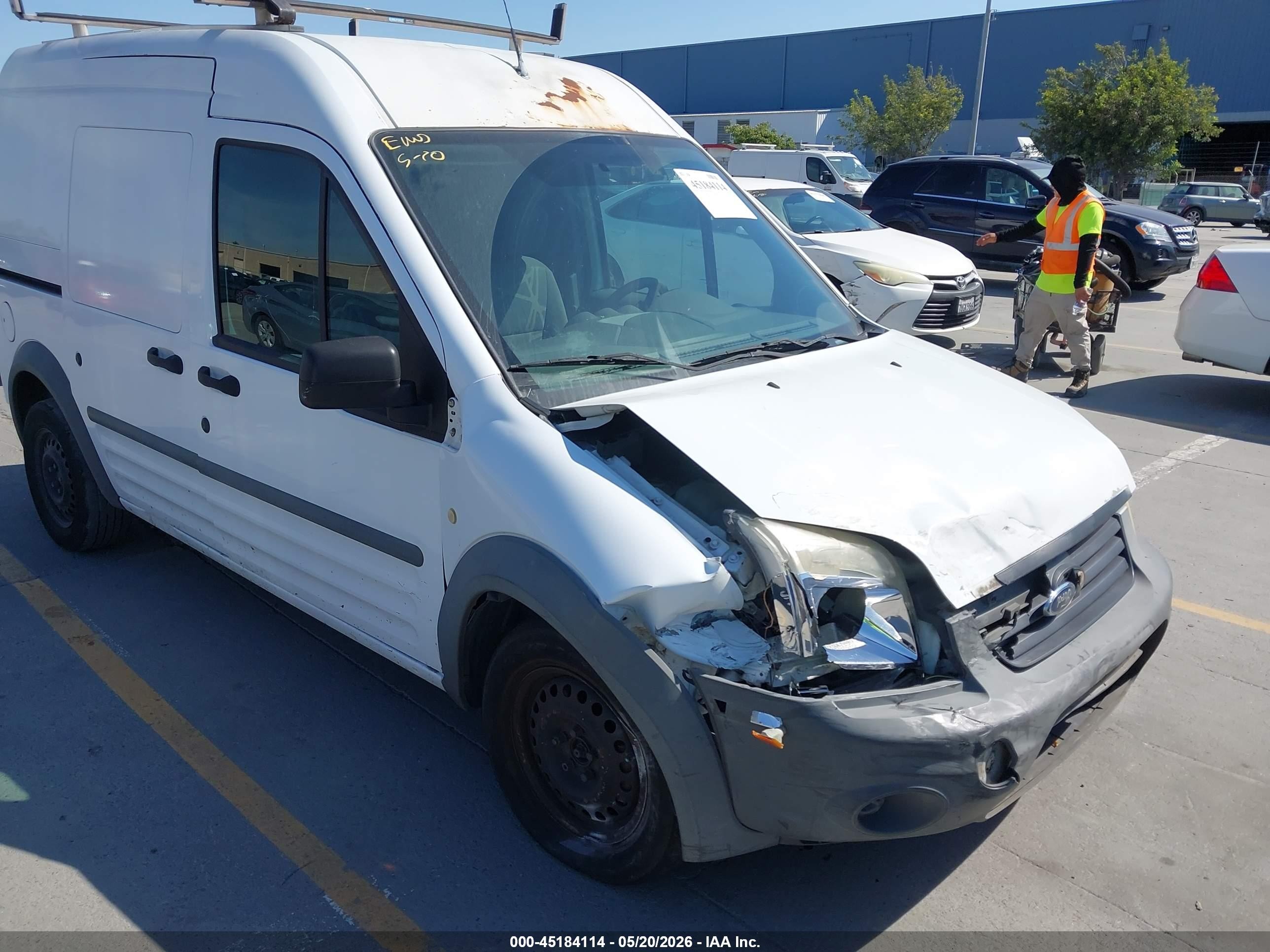 2010 Ford Transit Connect Xl White vin: NM0LS7AN5AT020056