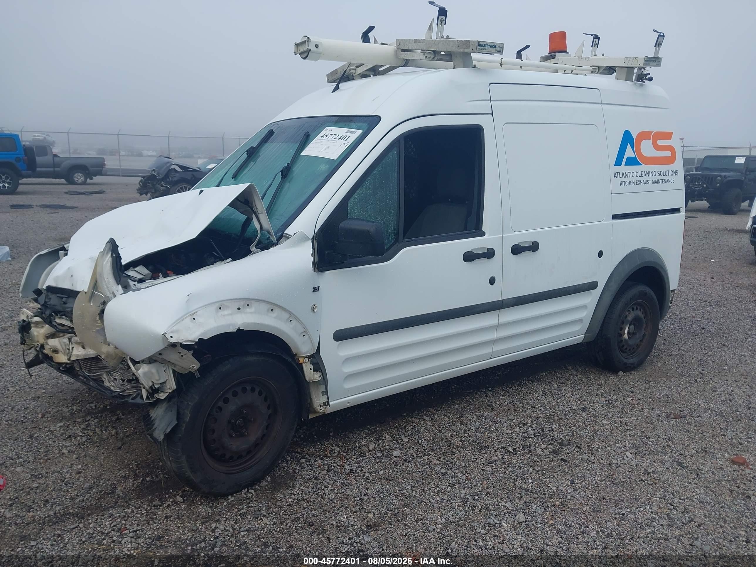 2013 Ford Transit Connect Xl White vin: NM0LS7AN6DT127282