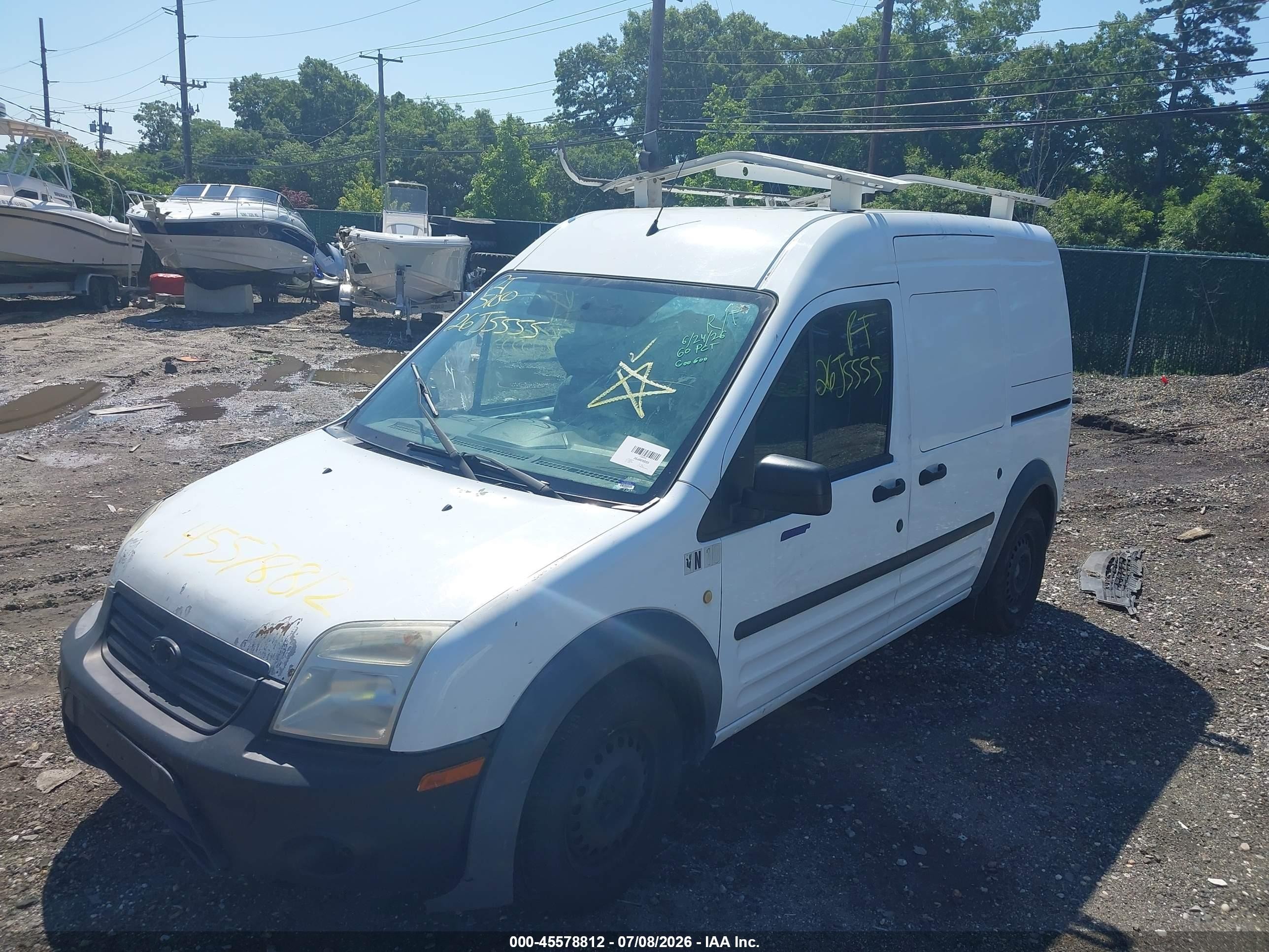 2013 Ford Transit Connect Xl White vin: NM0LS7AN8DT134671