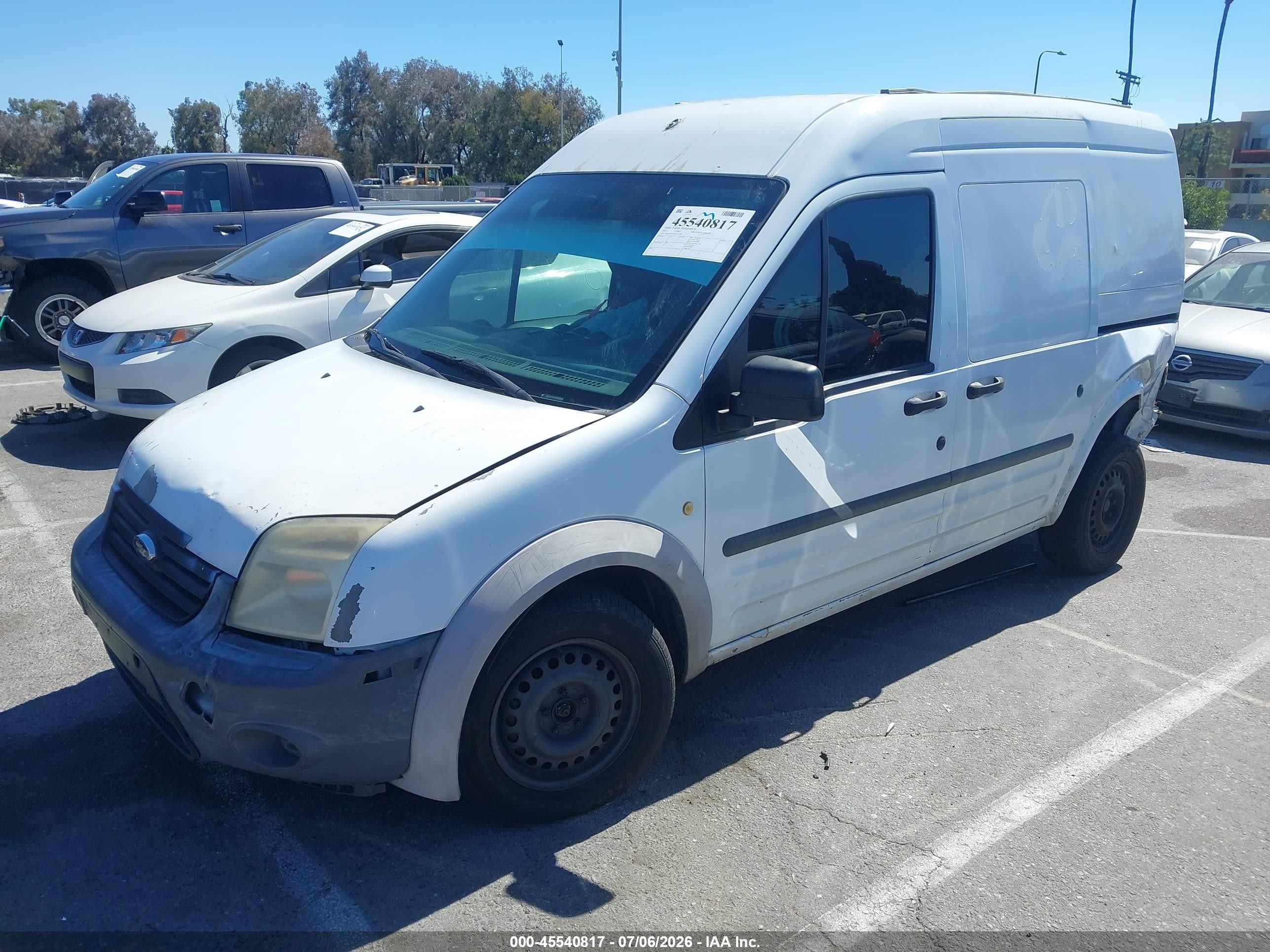 2013 Ford Transit Connect Xl White vin: NM0LS7AN8DT150398