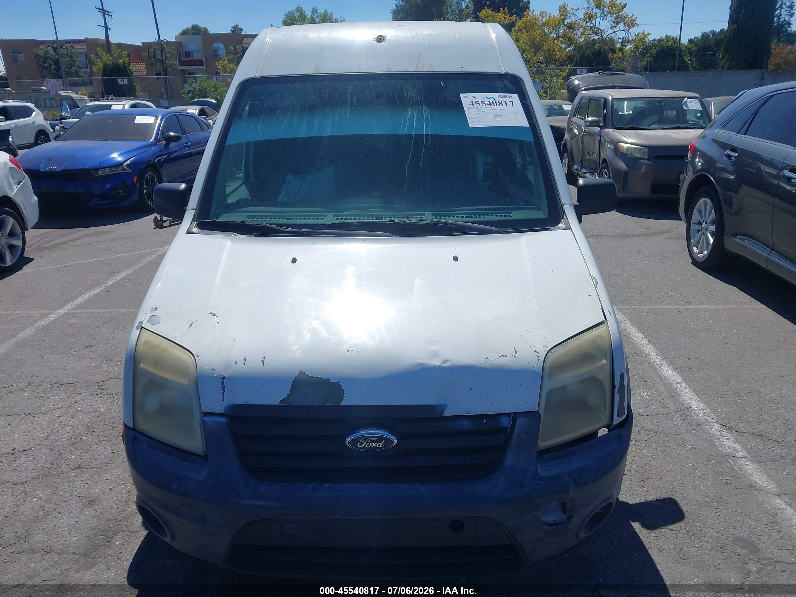 2013 Ford Transit Connect Xl White vin: NM0LS7AN8DT150398