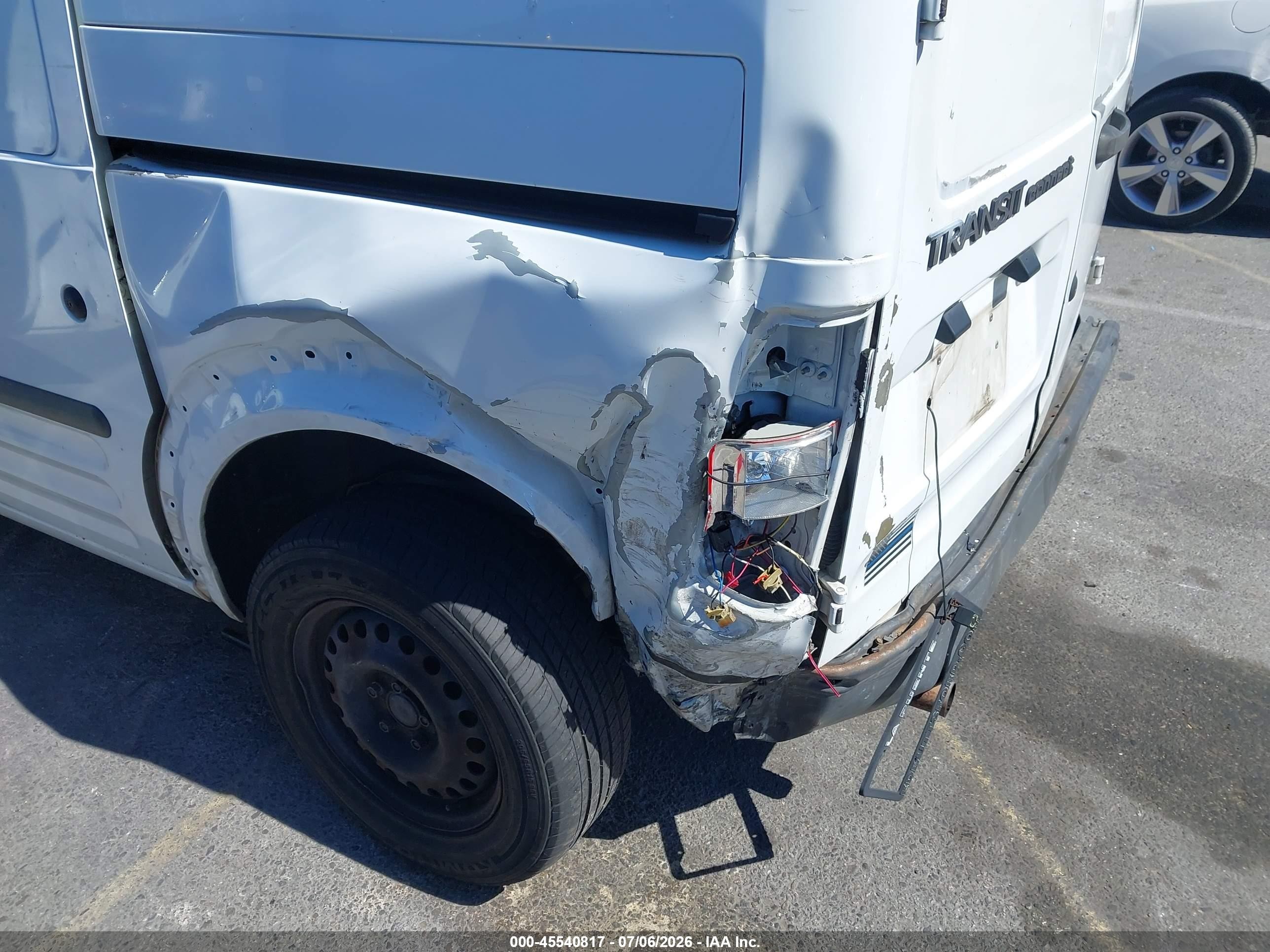 2013 Ford Transit Connect Xl White vin: NM0LS7AN8DT150398
