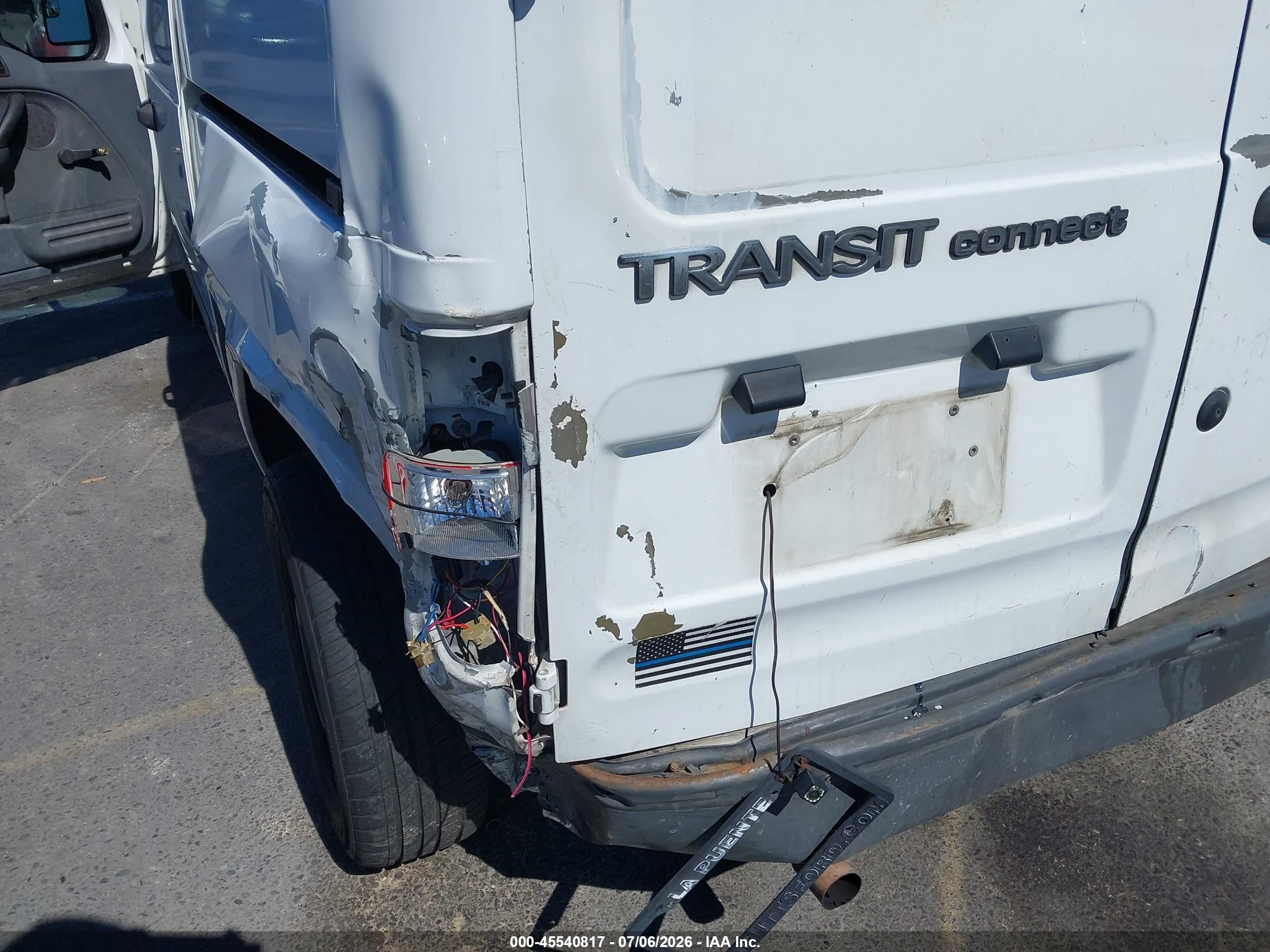 2013 Ford Transit Connect Xl White vin: NM0LS7AN8DT150398