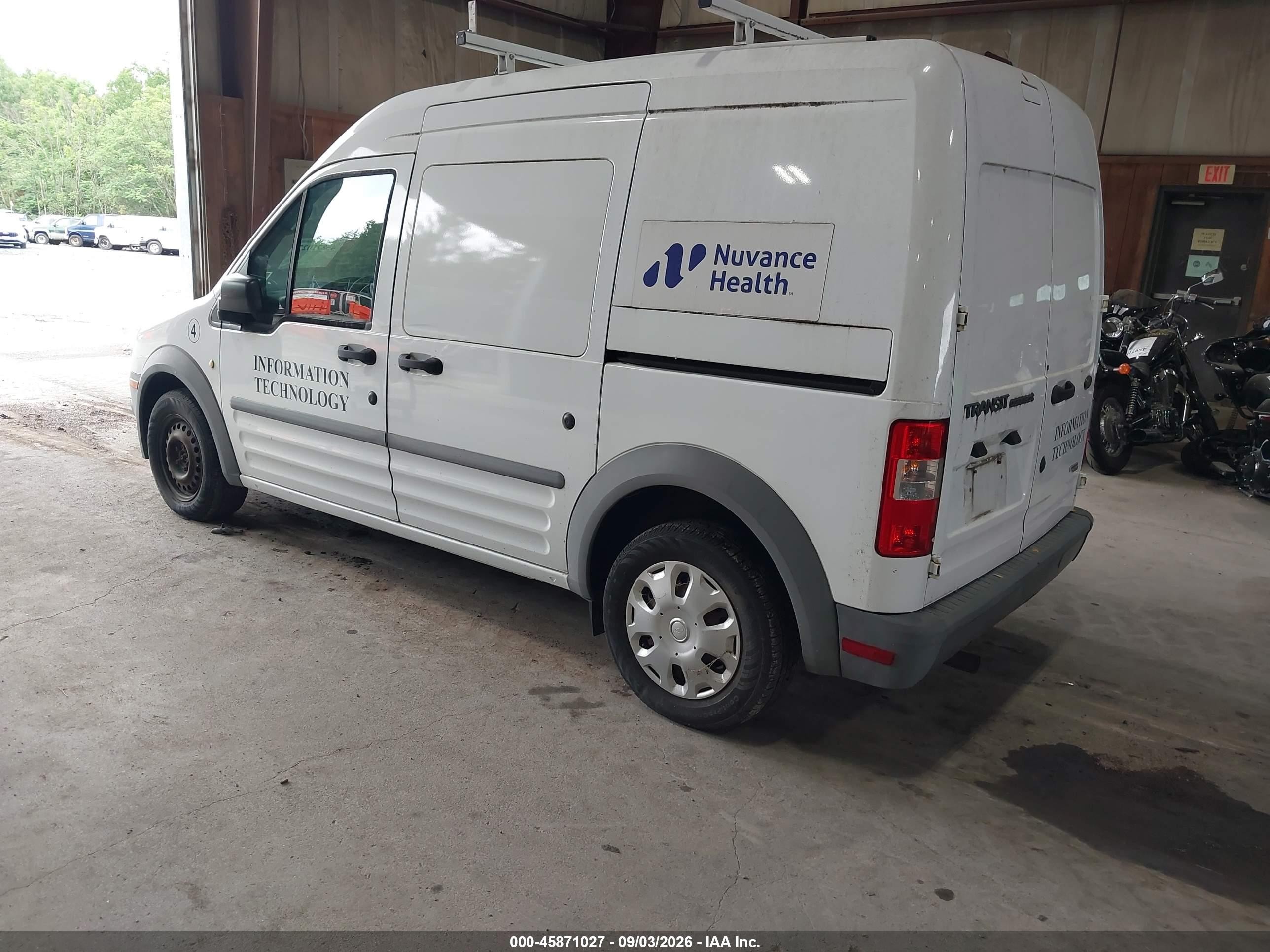 2012 Ford Transit Connect Xl White vin: NM0LS7AN9CT081431
