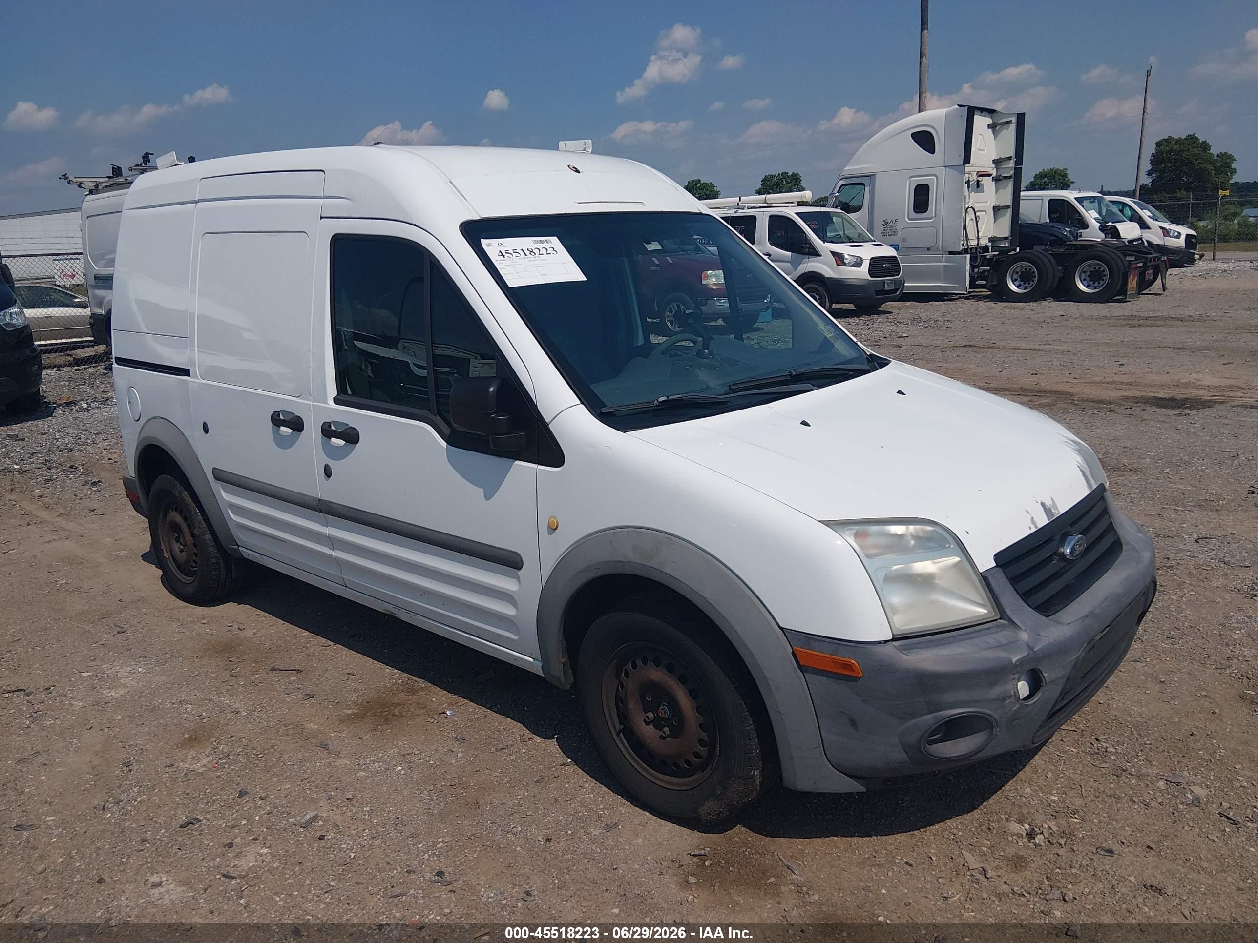 2012 Ford Transit Connect Xl White vin: NM0LS7AN9CT113651