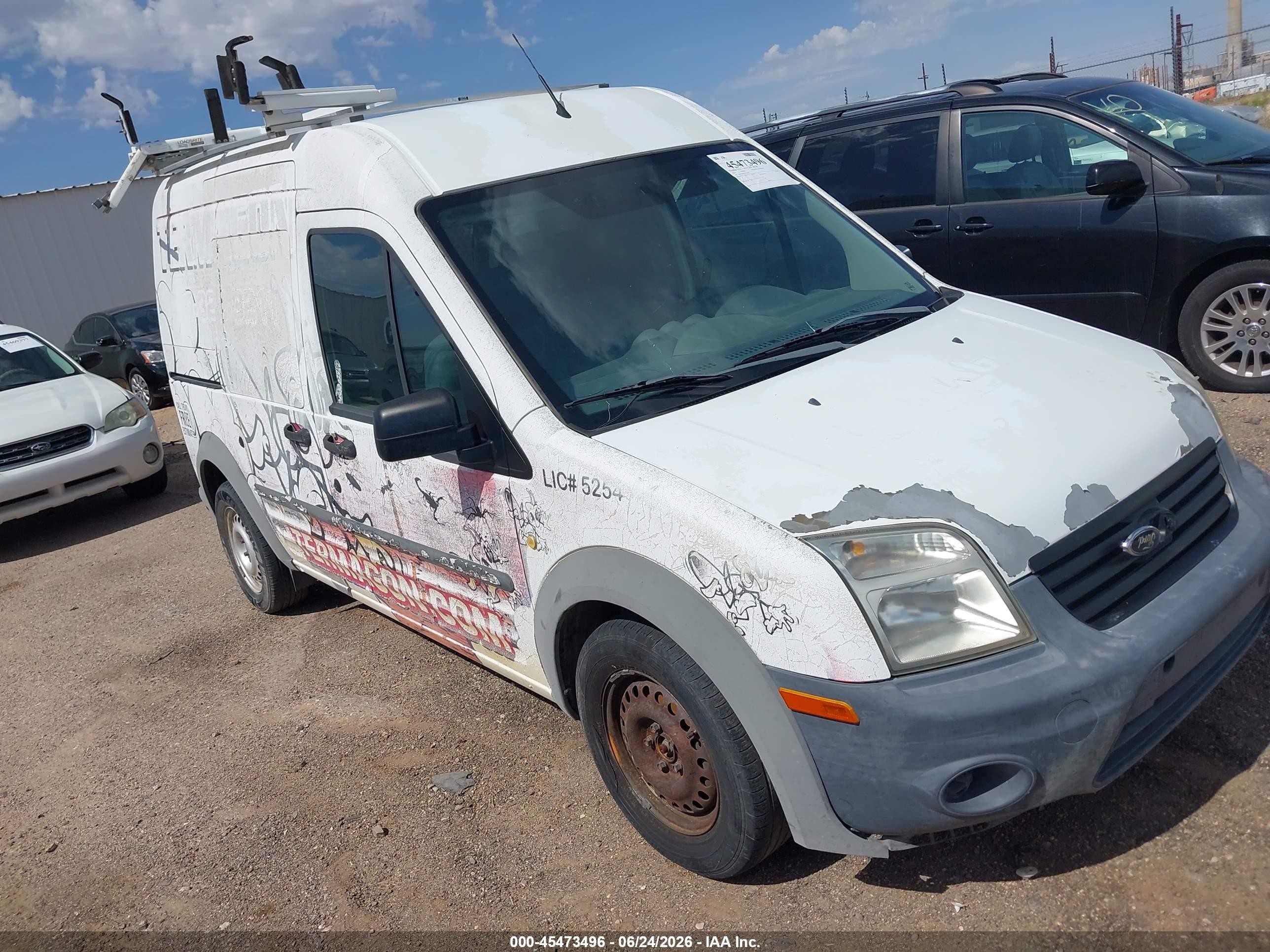 2013 Ford Transit Connect Xl White vin: NM0LS7AN9DT153441