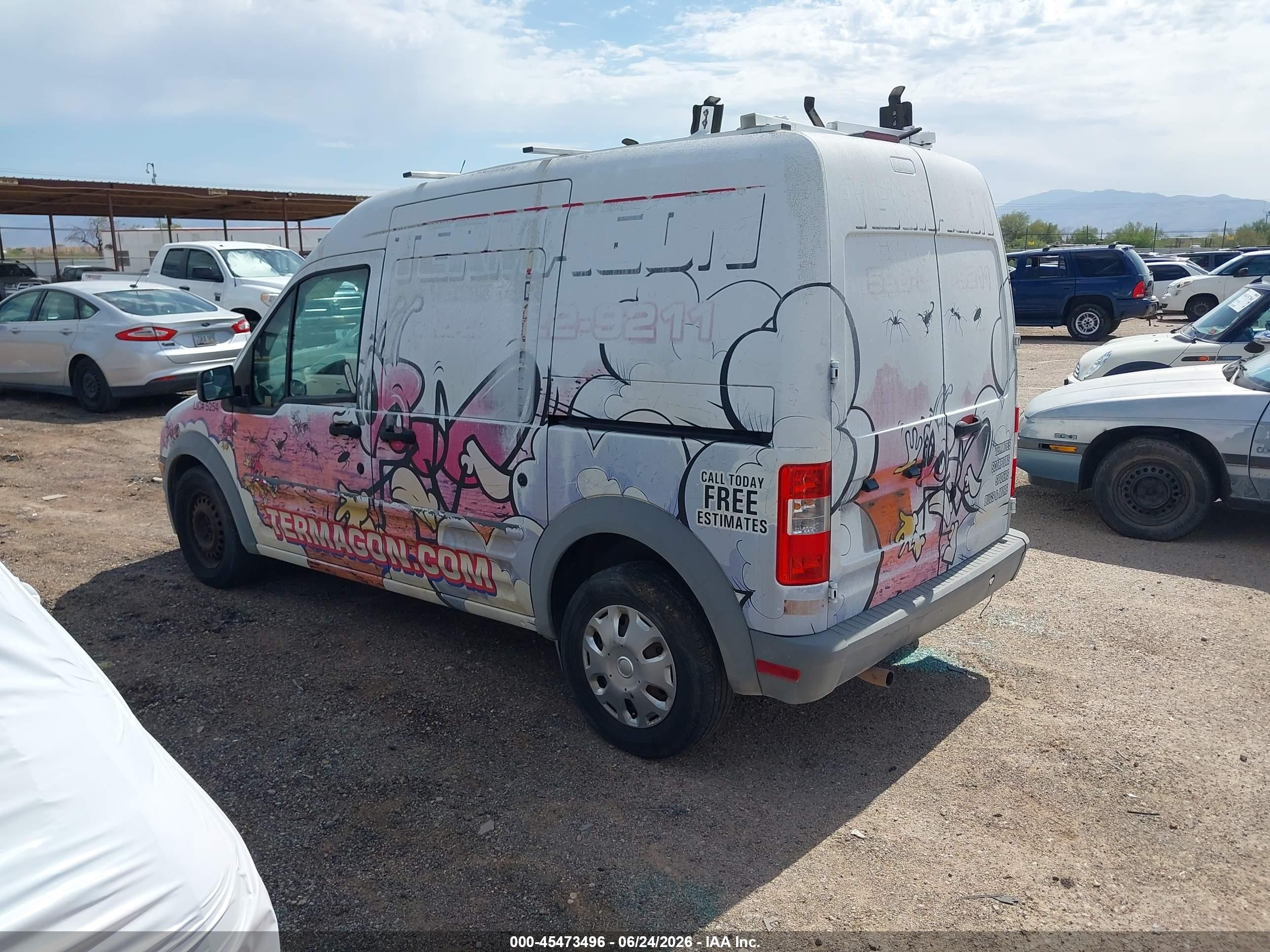 2013 Ford Transit Connect Xl White vin: NM0LS7AN9DT153441