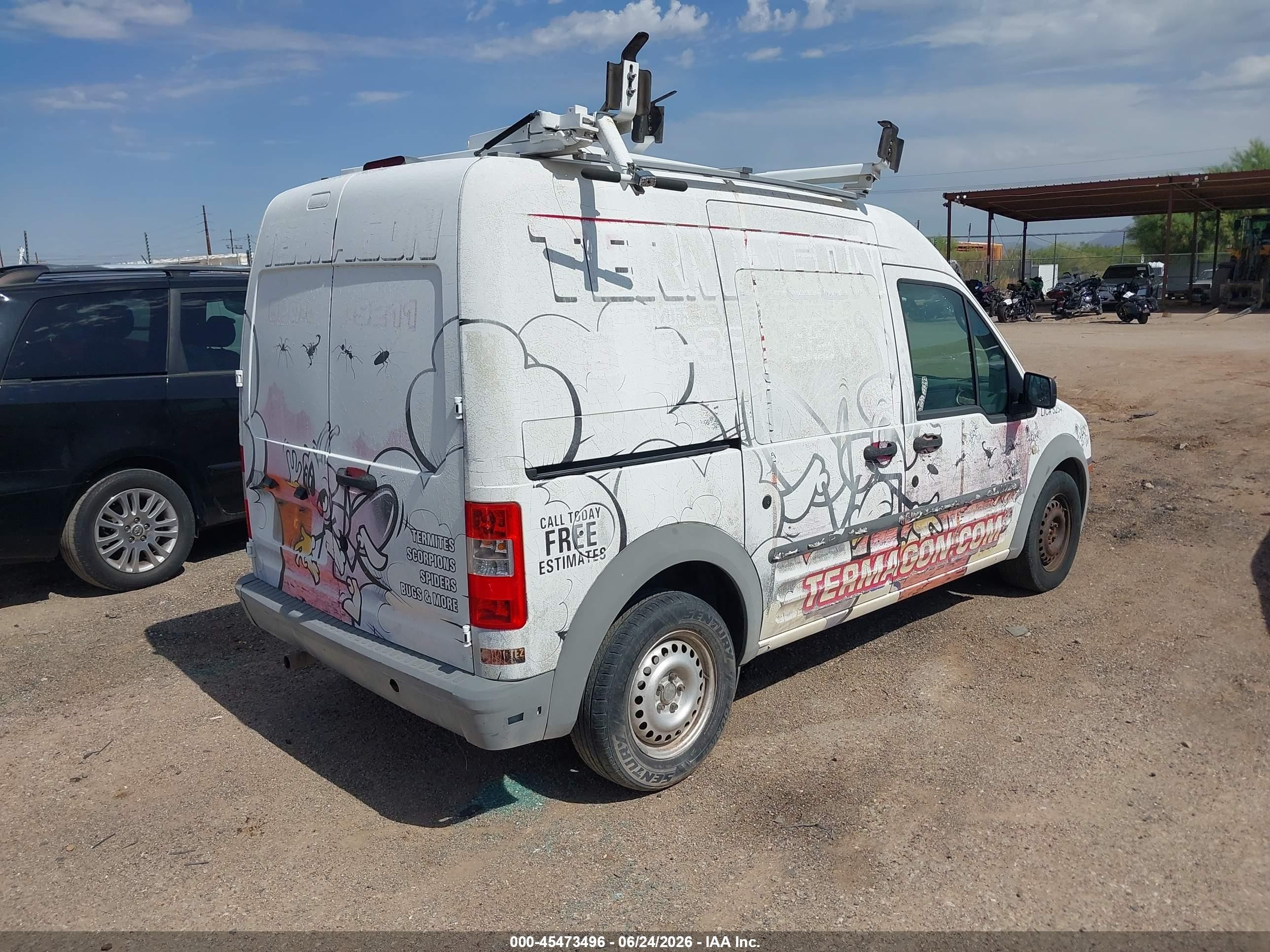 2013 Ford Transit Connect Xl White vin: NM0LS7AN9DT153441