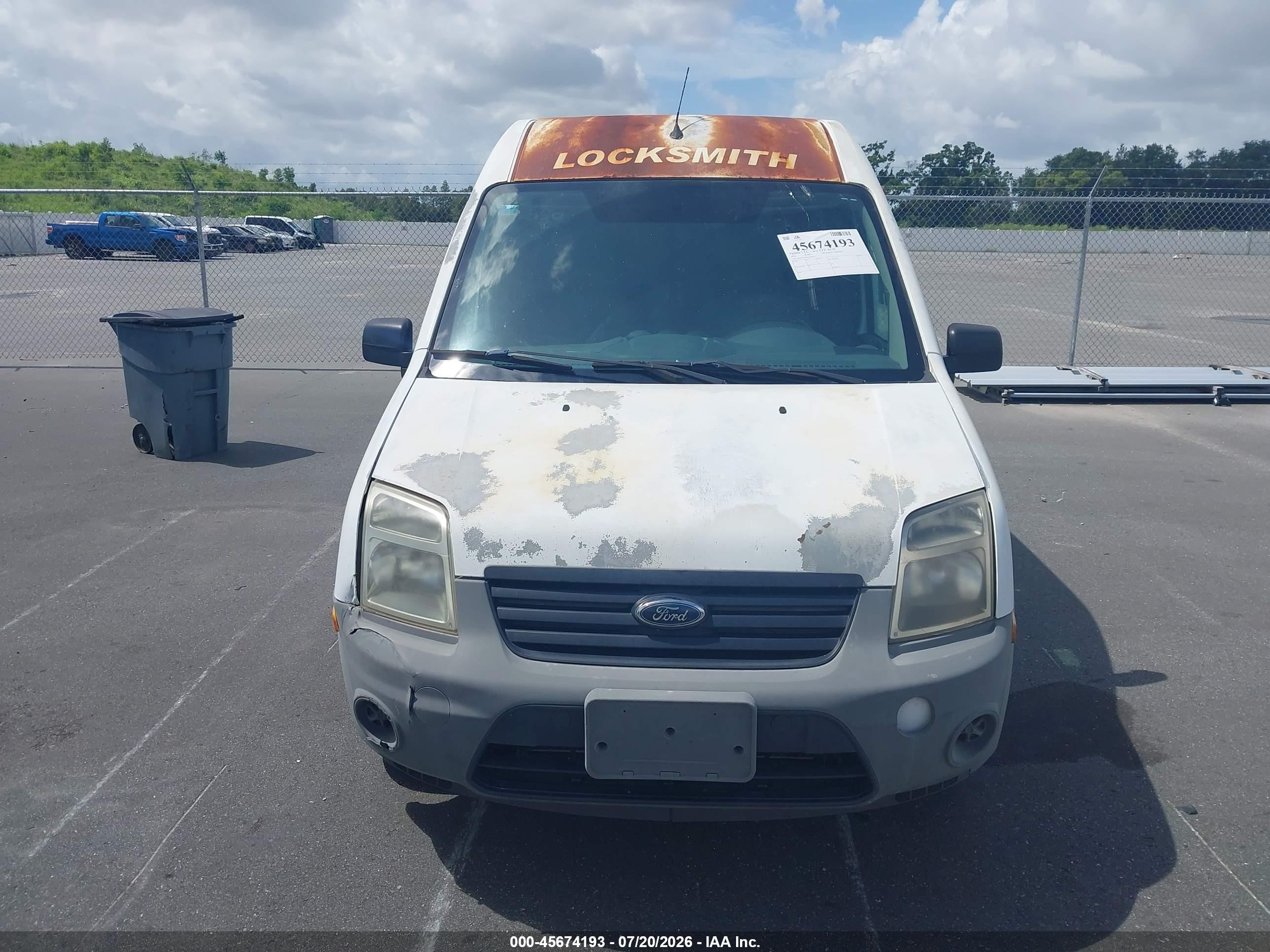 2010 Ford Transit Connect Xl White vin: NM0LS7ANXAT002717