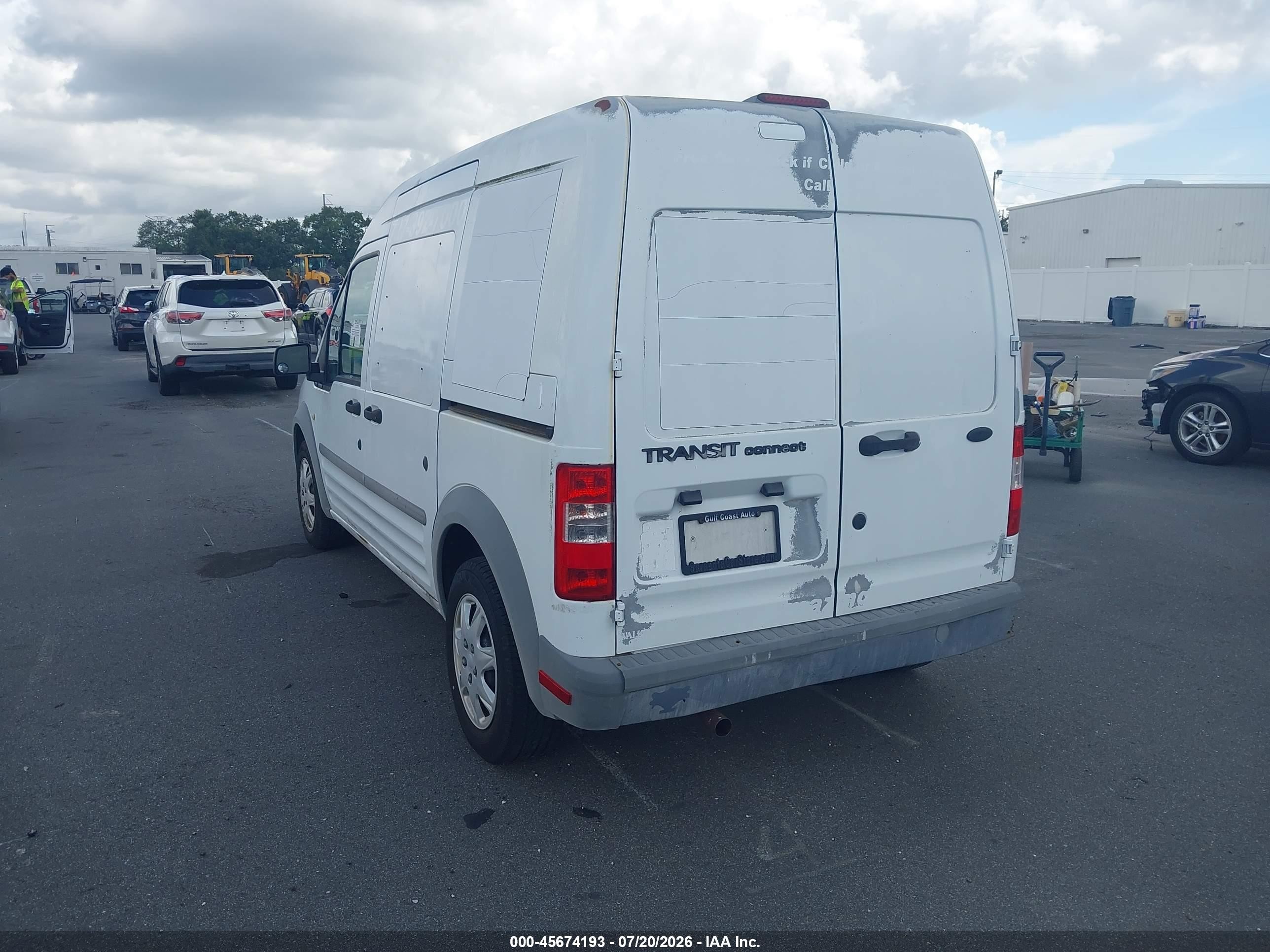 2010 Ford Transit Connect Xl White vin: NM0LS7ANXAT002717