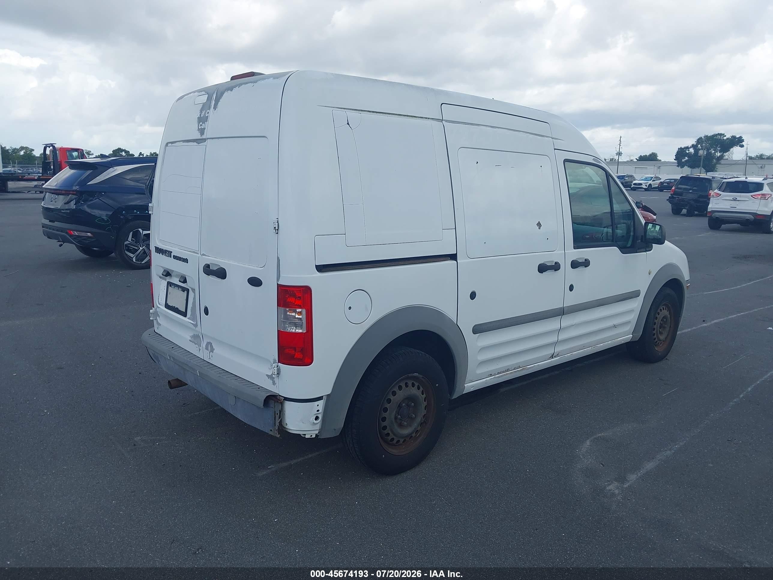 2010 Ford Transit Connect Xl White vin: NM0LS7ANXAT002717