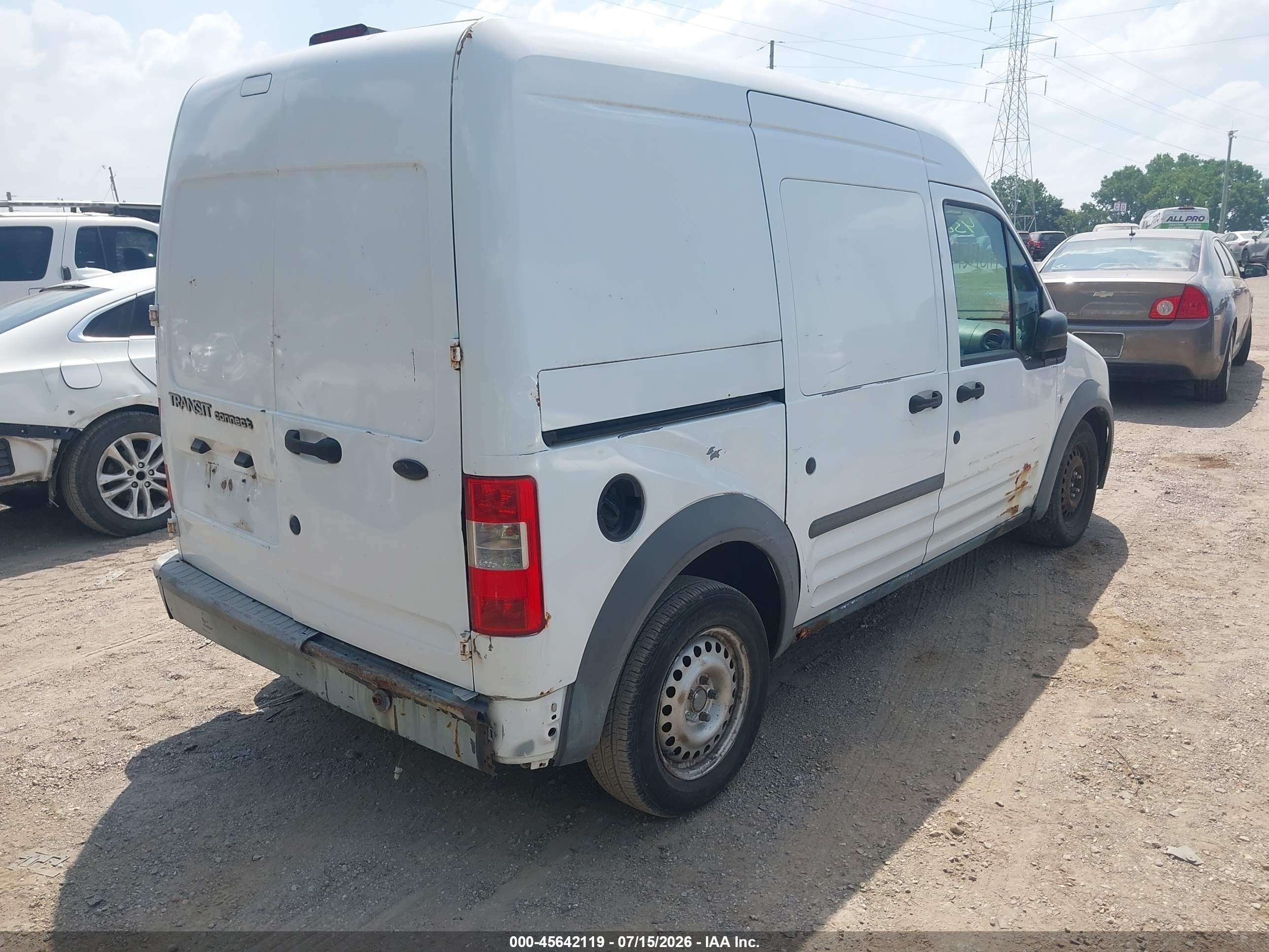 2010 Ford Transit Connect Xl White vin: NM0LS7ANXAT007092