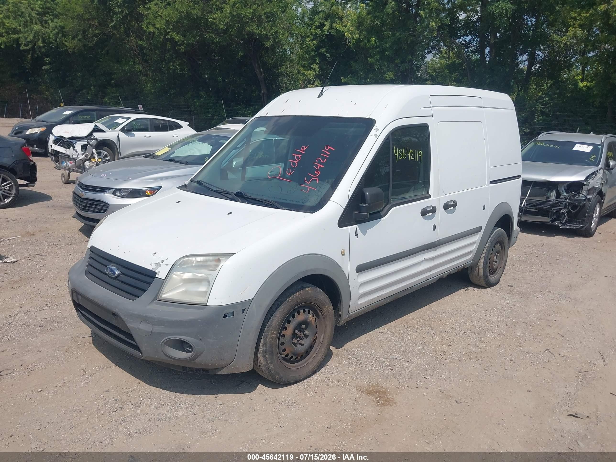 2010 Ford Transit Connect Xl White vin: NM0LS7ANXAT007092