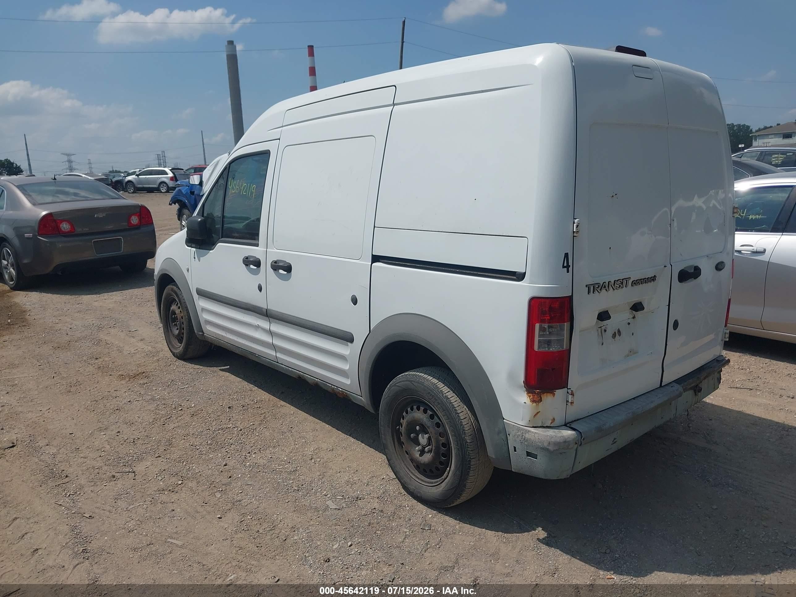 2010 Ford Transit Connect Xl White vin: NM0LS7ANXAT007092