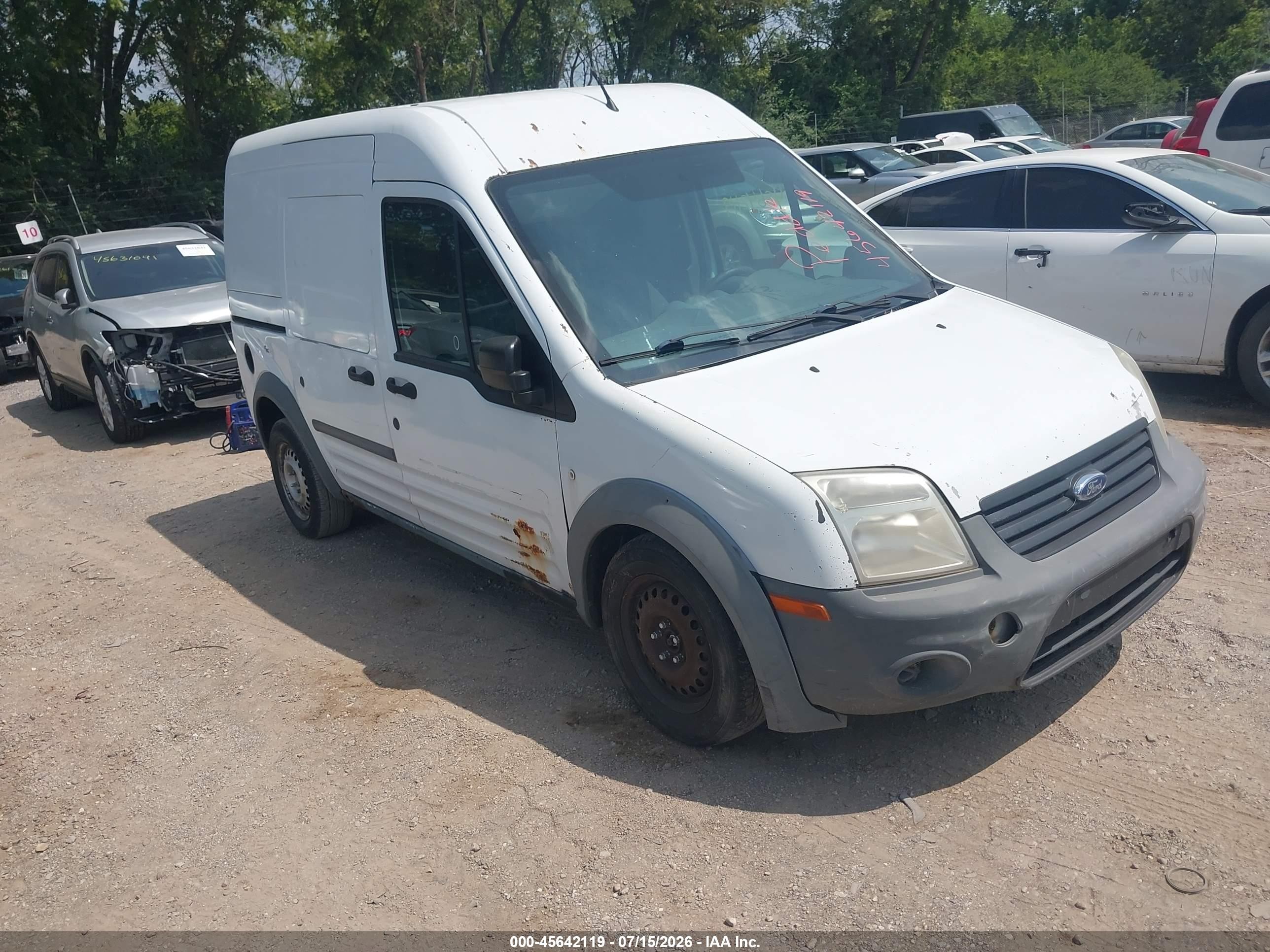 2010 Ford Transit Connect Xl White vin: NM0LS7ANXAT007092