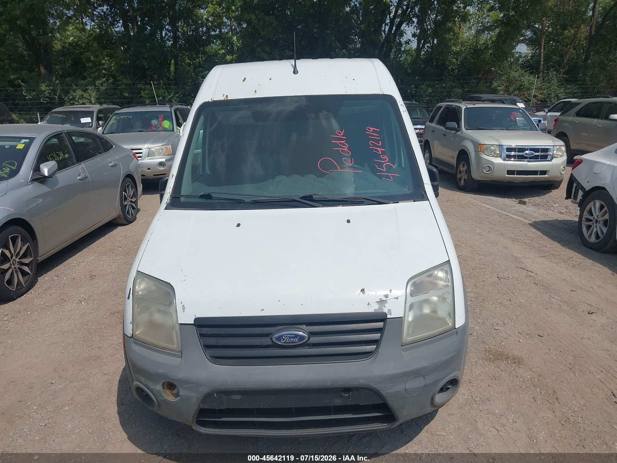 2010 Ford Transit Connect Xl White vin: NM0LS7ANXAT007092