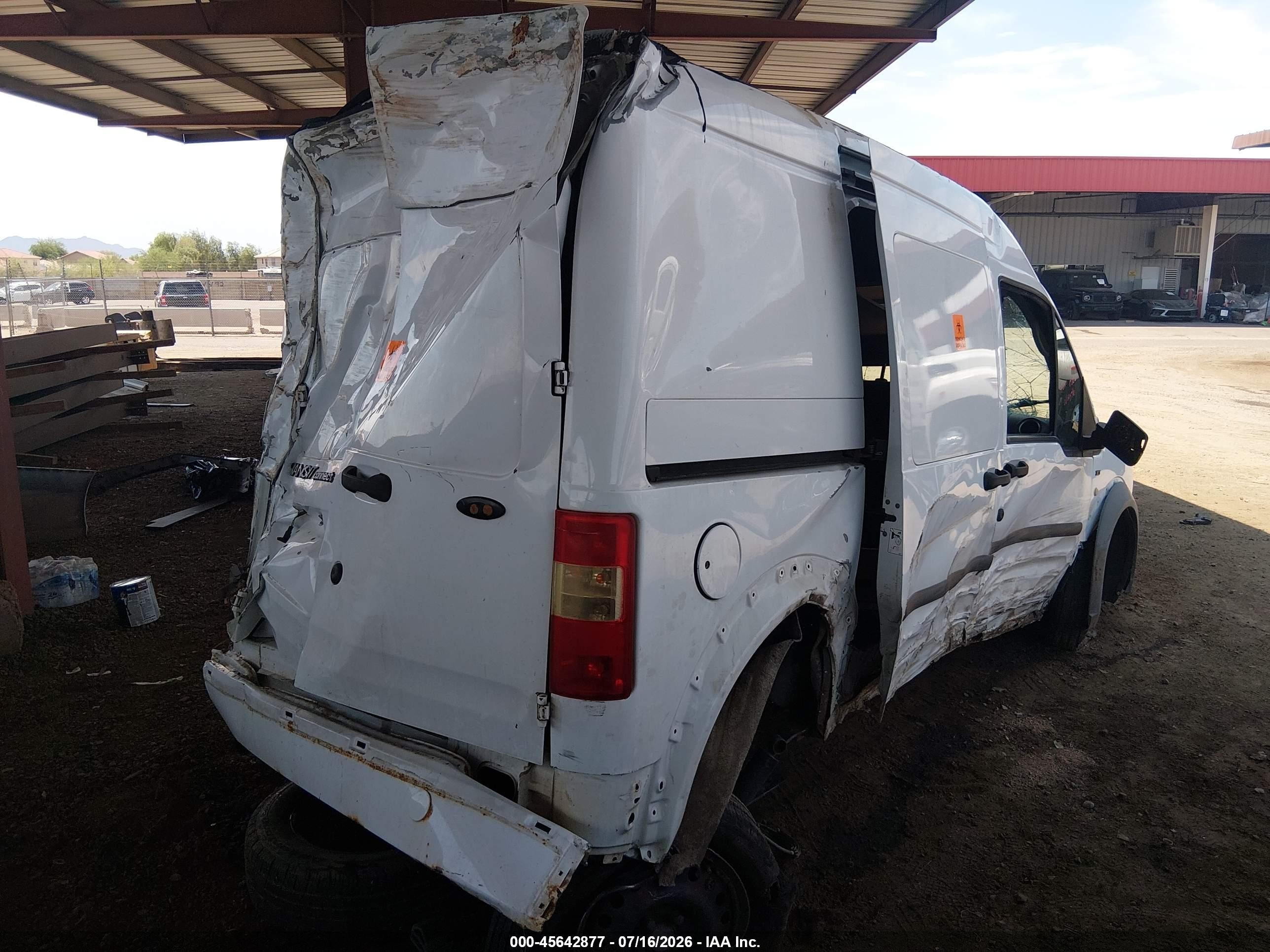2010 Ford Transit Connect Xlt White vin: NM0LS7BN0AT009187
