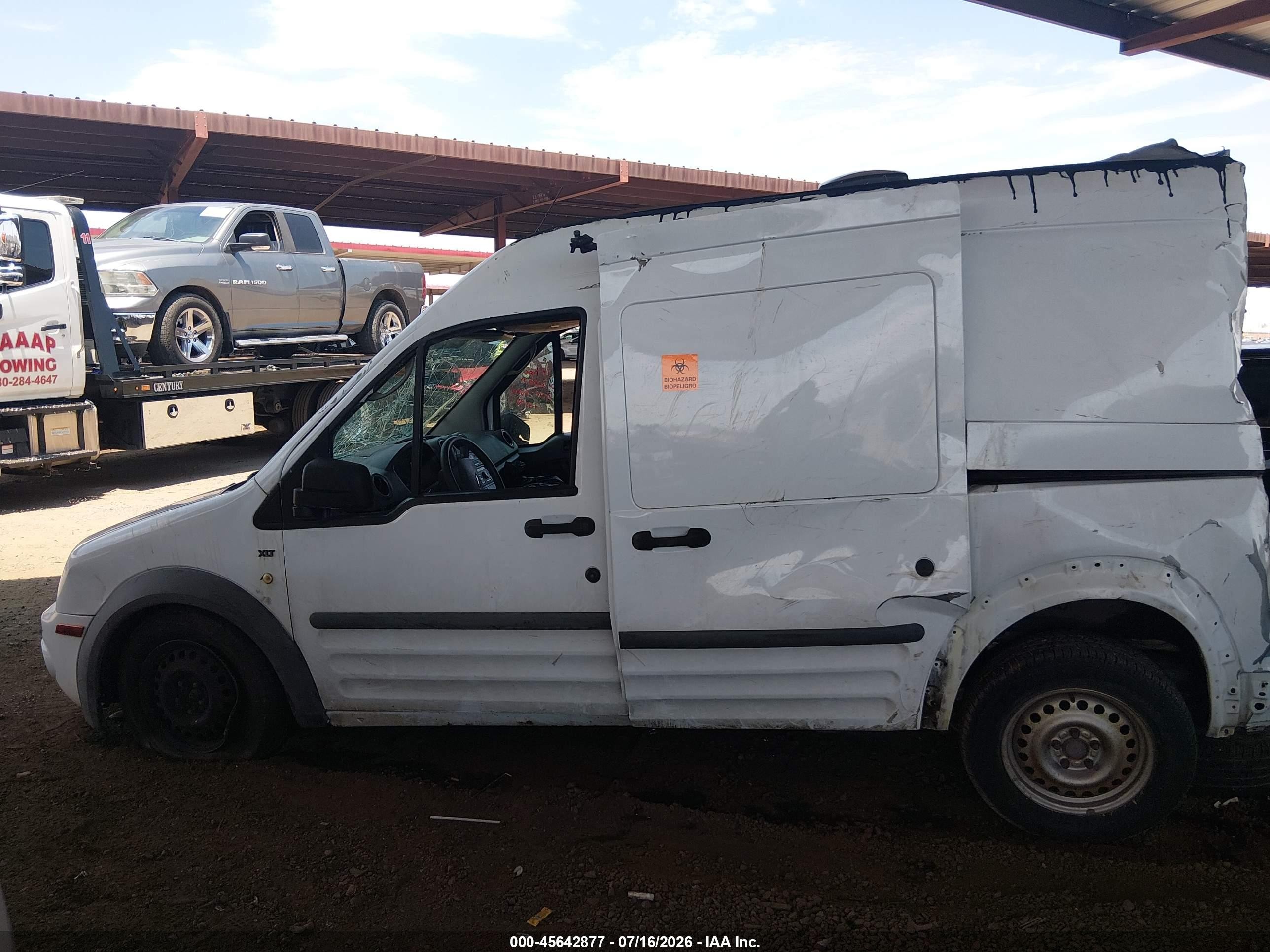 2010 Ford Transit Connect Xlt White vin: NM0LS7BN0AT009187
