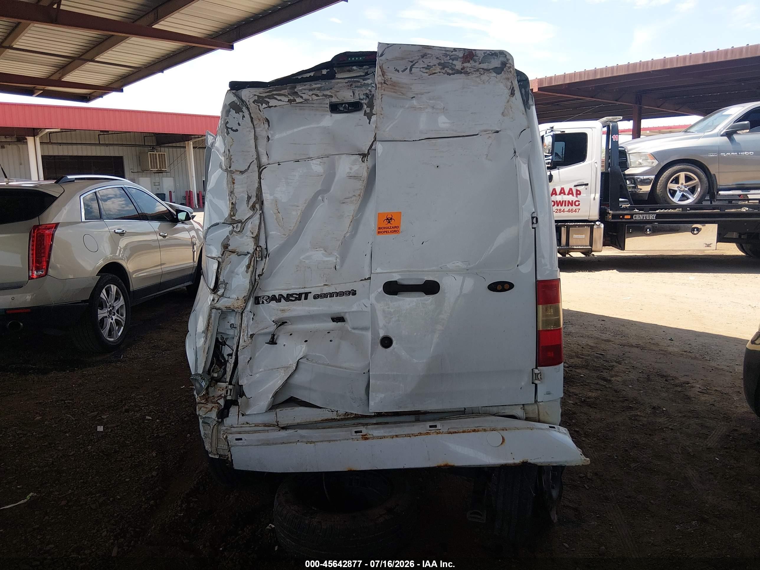 2010 Ford Transit Connect Xlt White vin: NM0LS7BN0AT009187